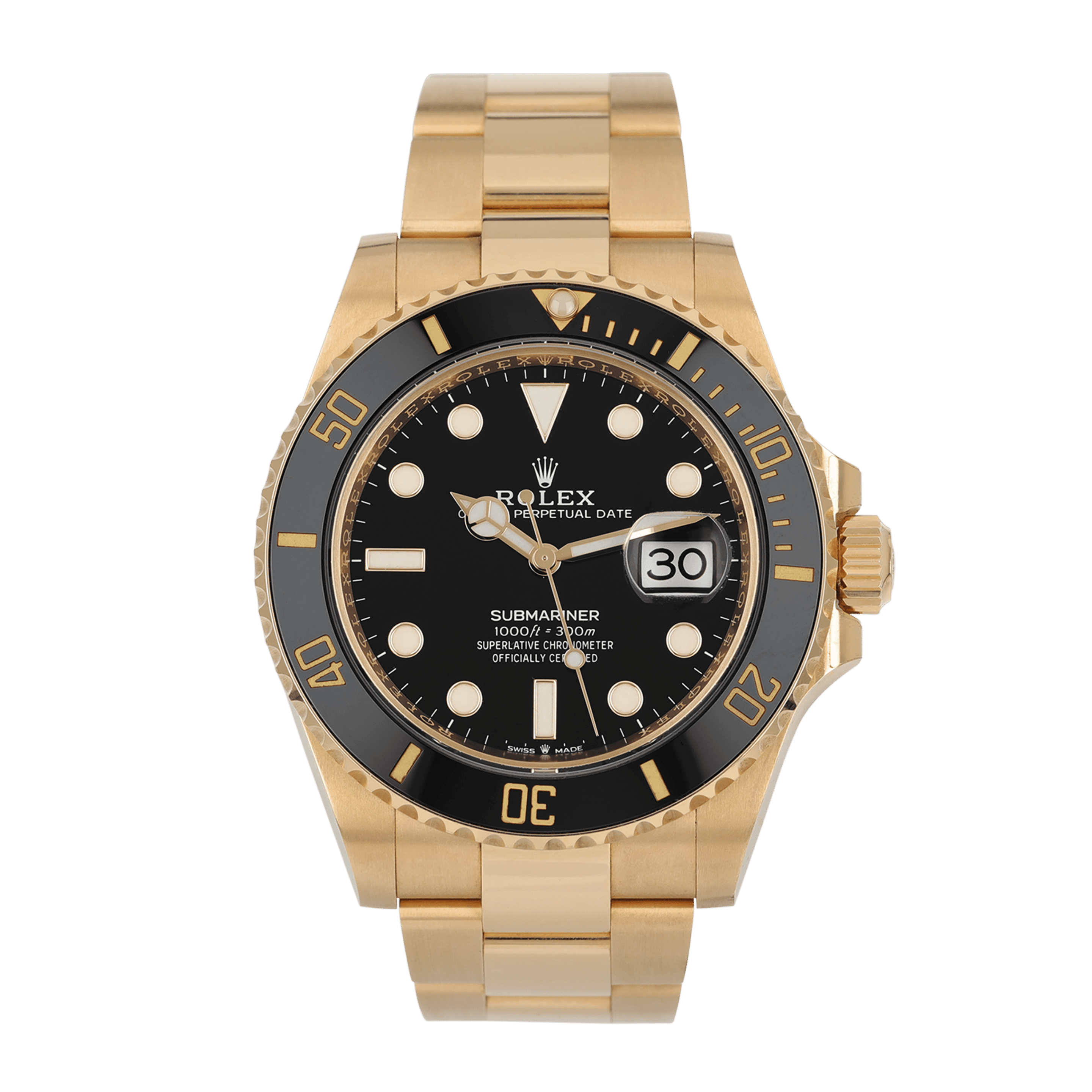 Rolex Submariner Date Yellow Gold Black Dial 41mm 126618LN-0002