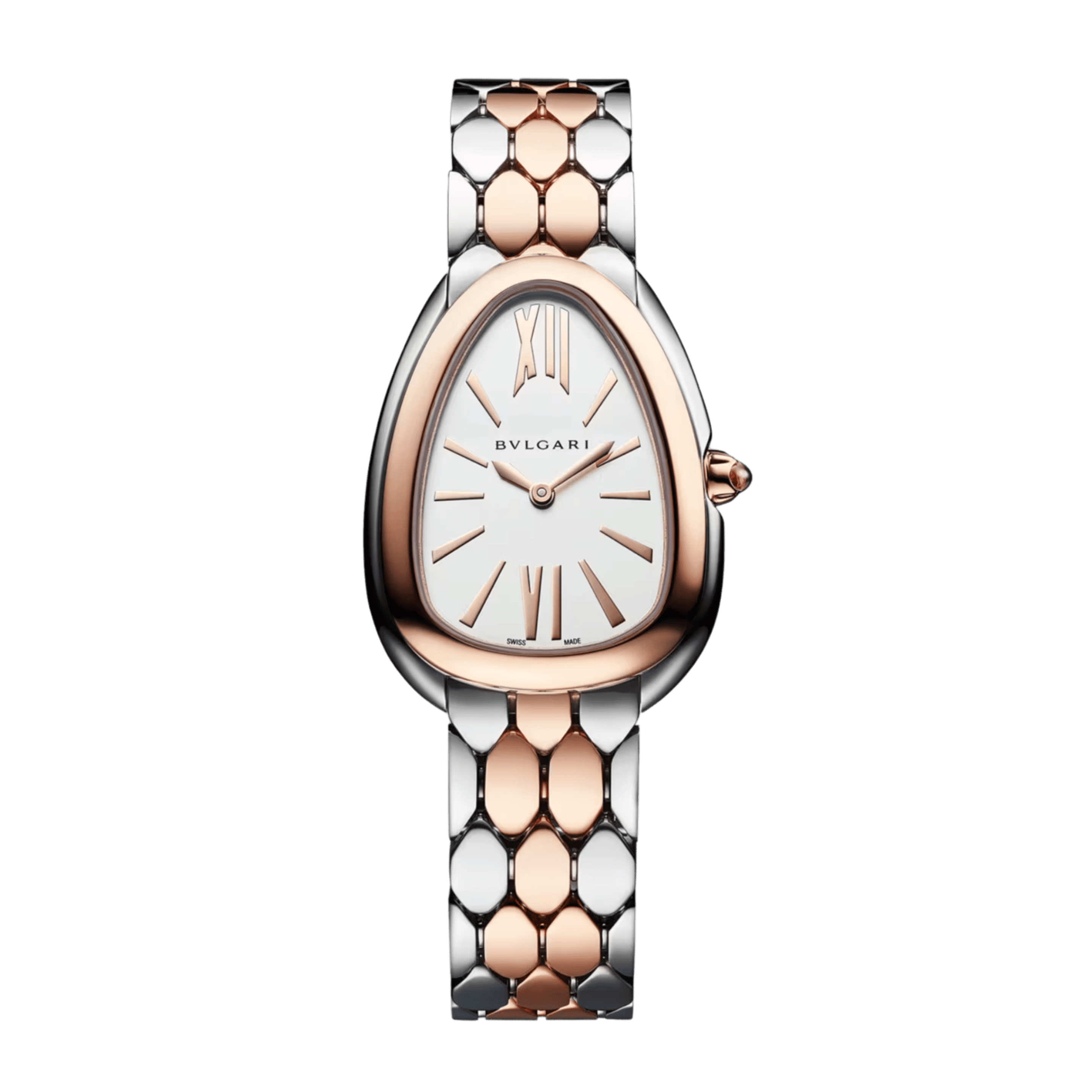 Serpenti Seduttori Rose Gold & Steel White Dial 33mm Product Image