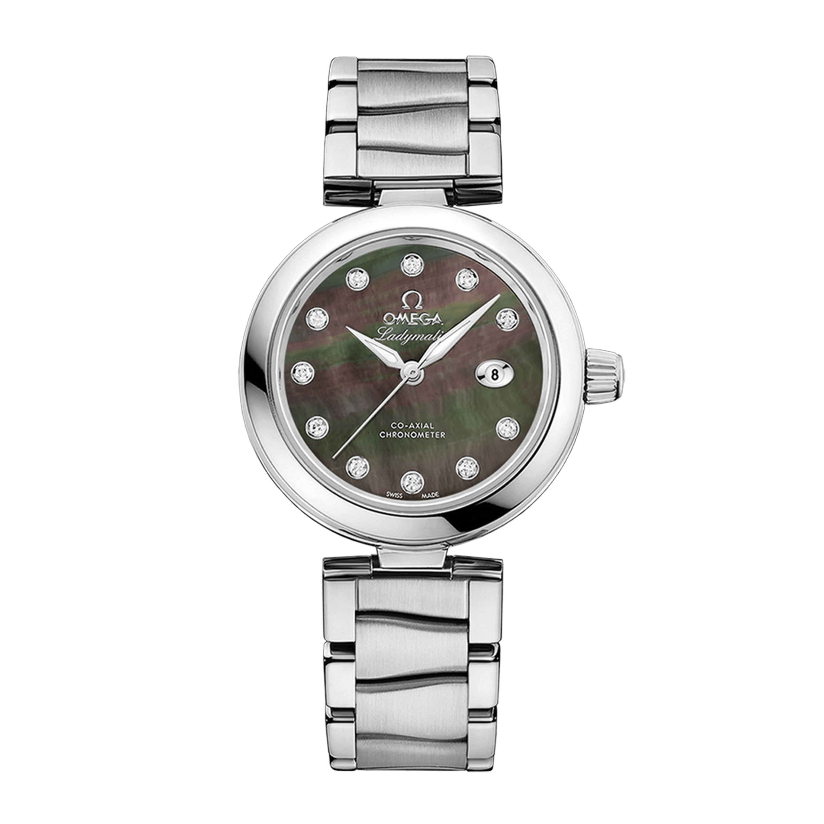 Omega De Ville Steel Black Mother of Pearl Dial 34mm 425.30.34.20