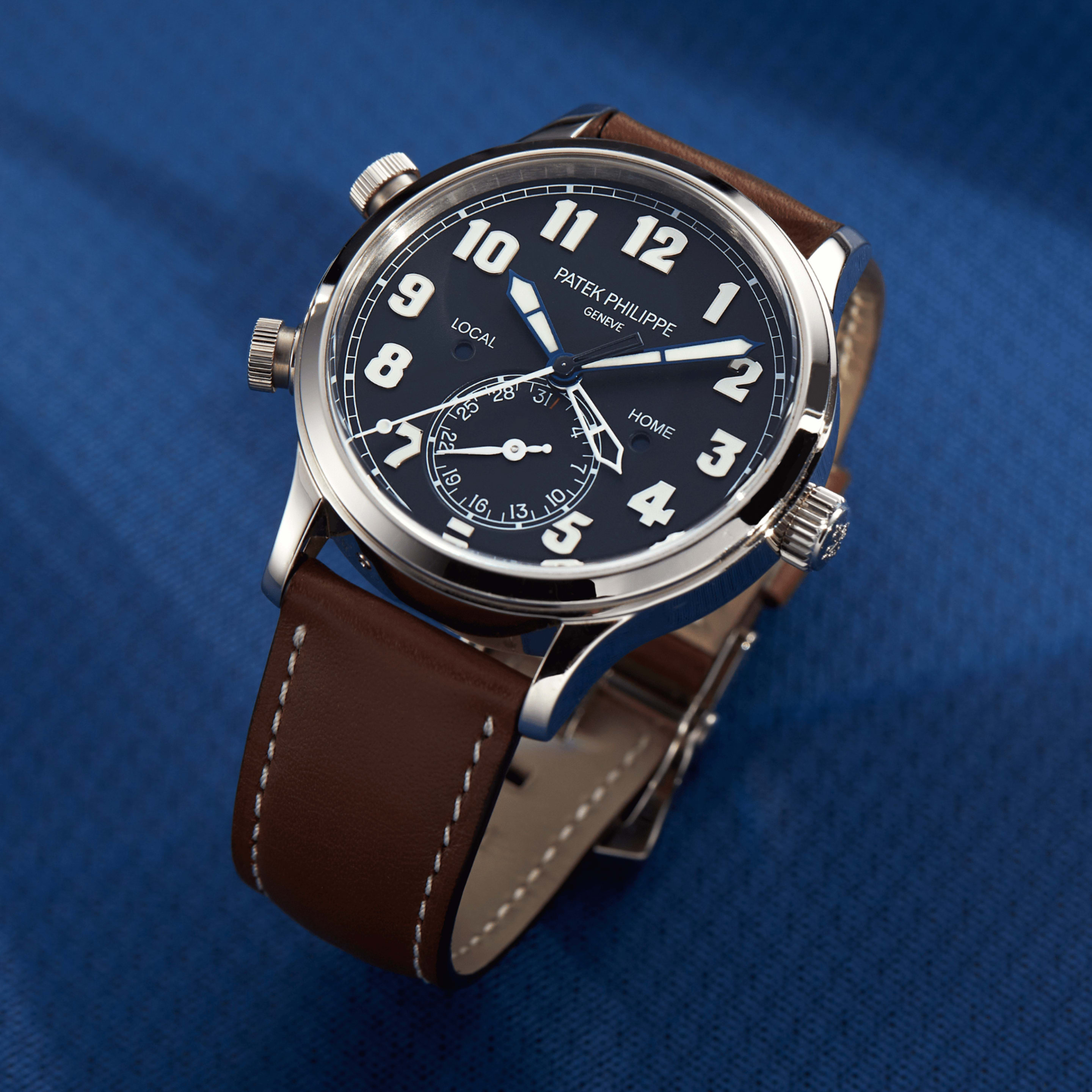 Patek Philippe Complications Calatrava Pilot Travel Time White