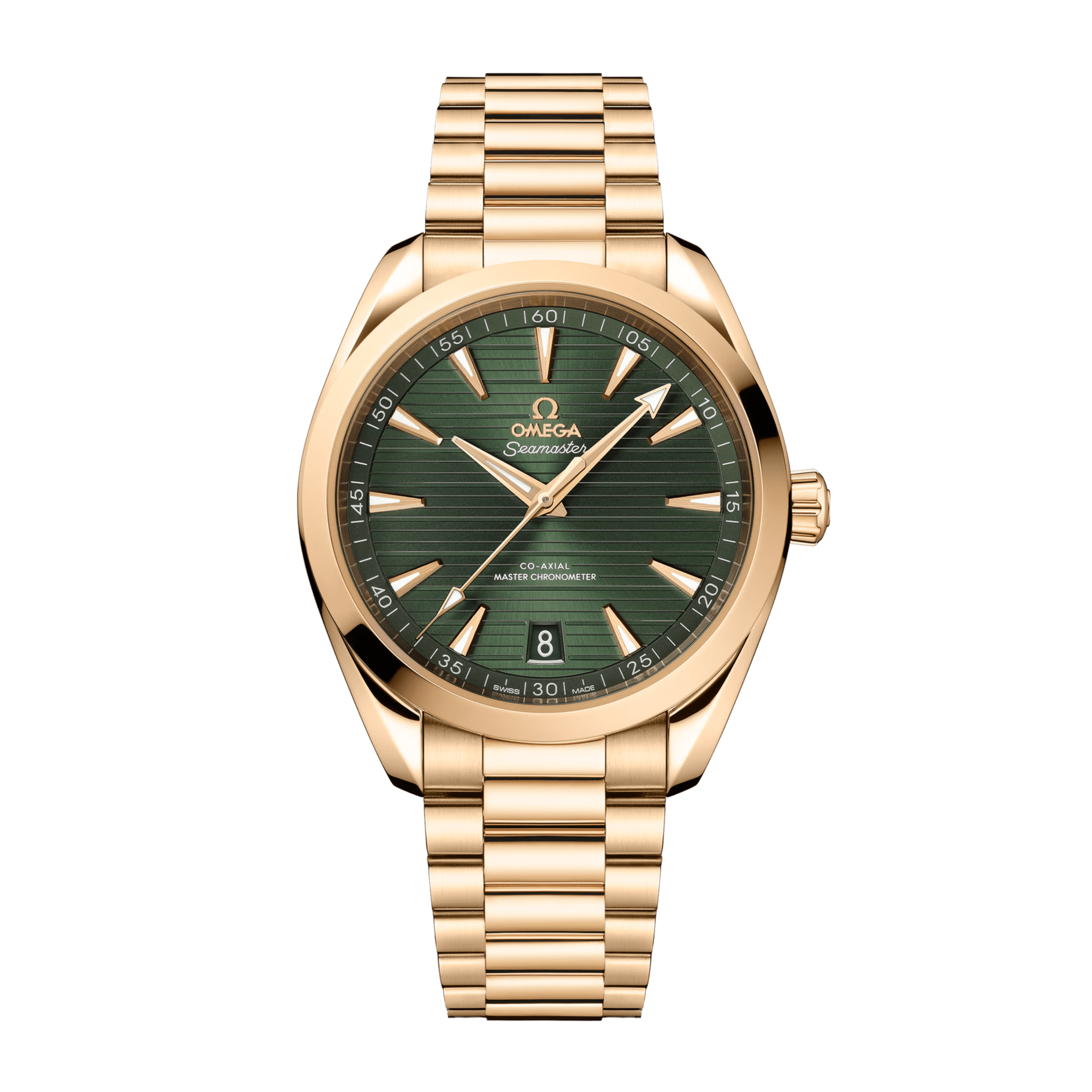 Aqua Terra Yellow Gold Green Dial 41mm Product Image