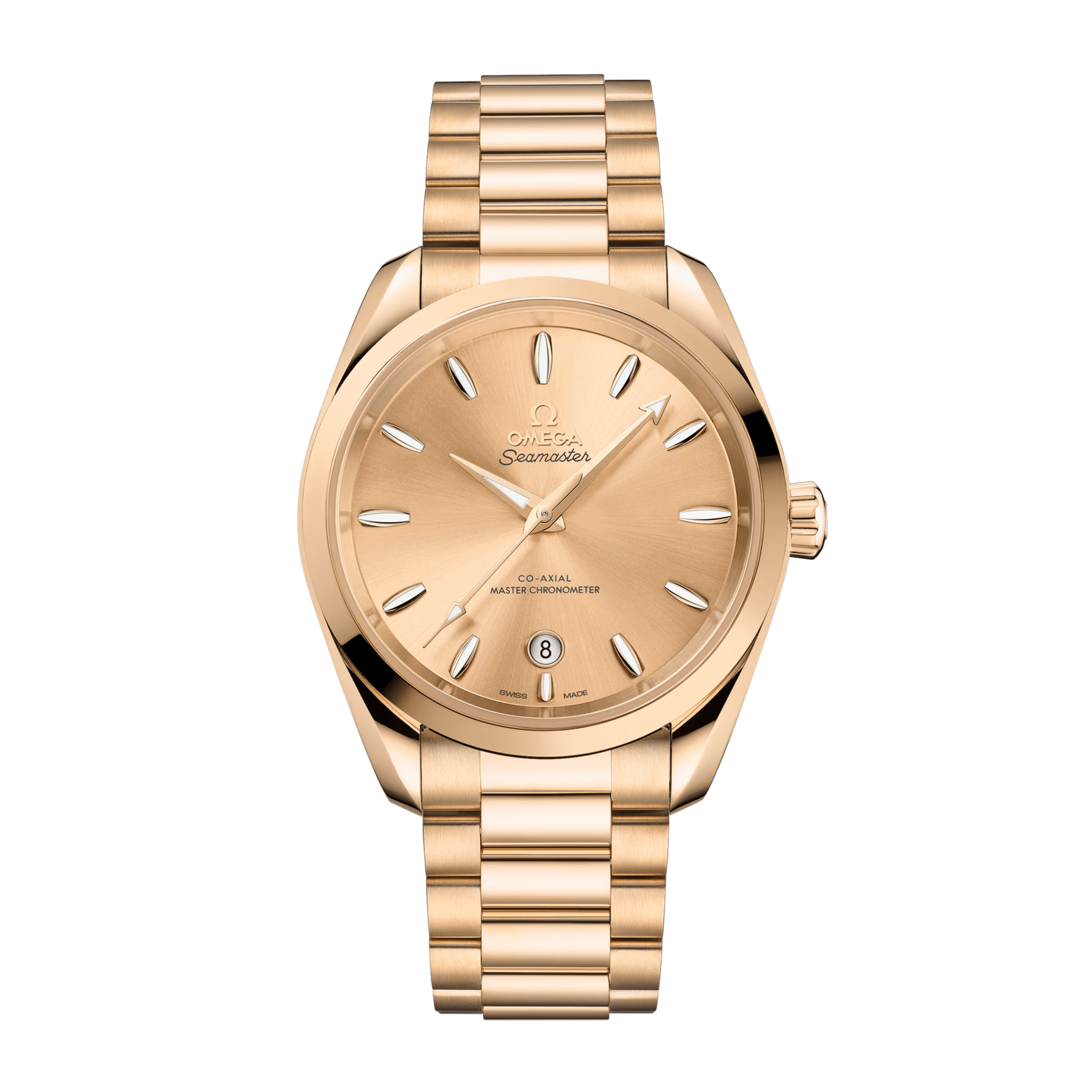 Omega Aqua Terra Yellow Gold Champagne Dial 38mm 220.50.38.20