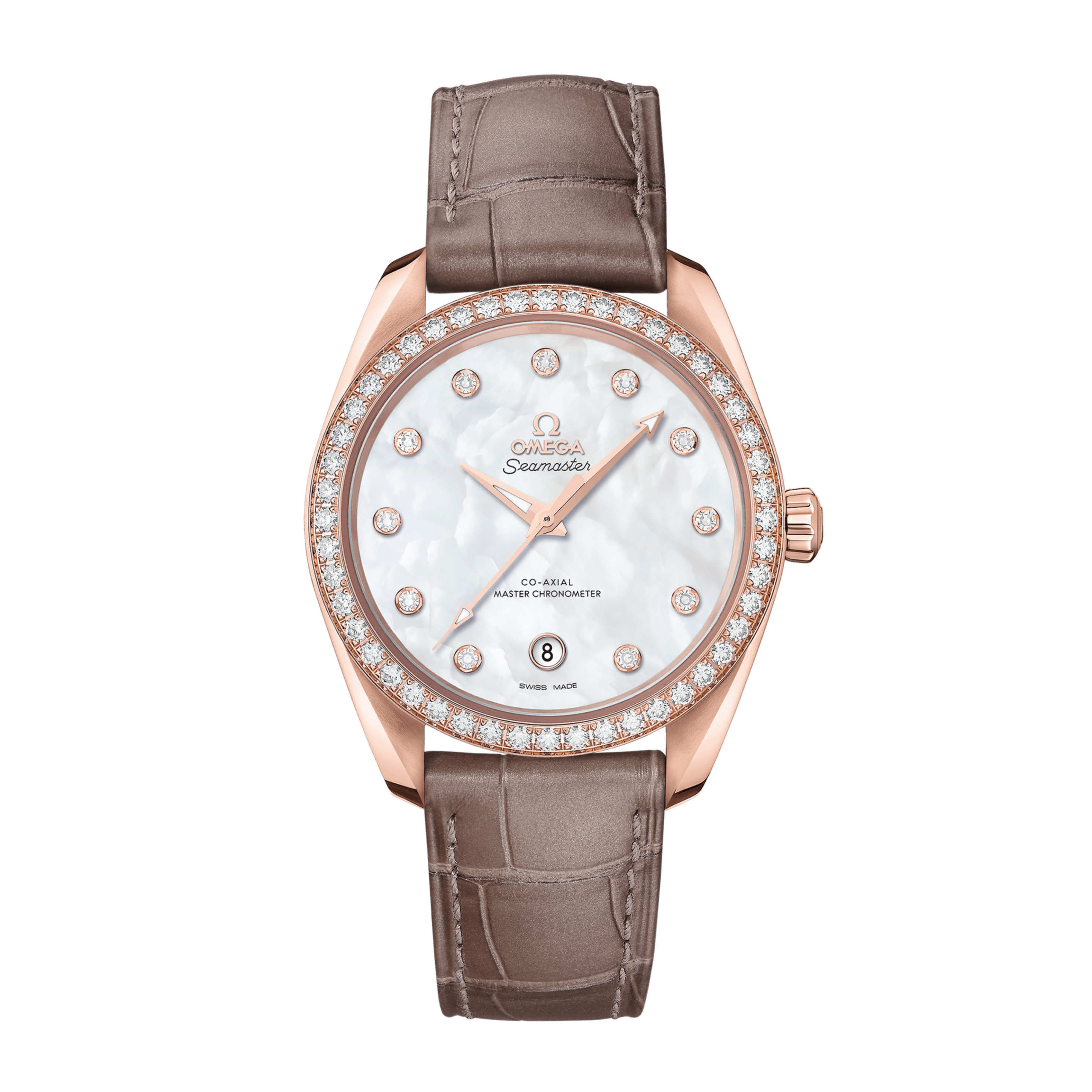 Aqua Terra Rose Gold Diamond Mother of Pearl Dial 38mm Product Image