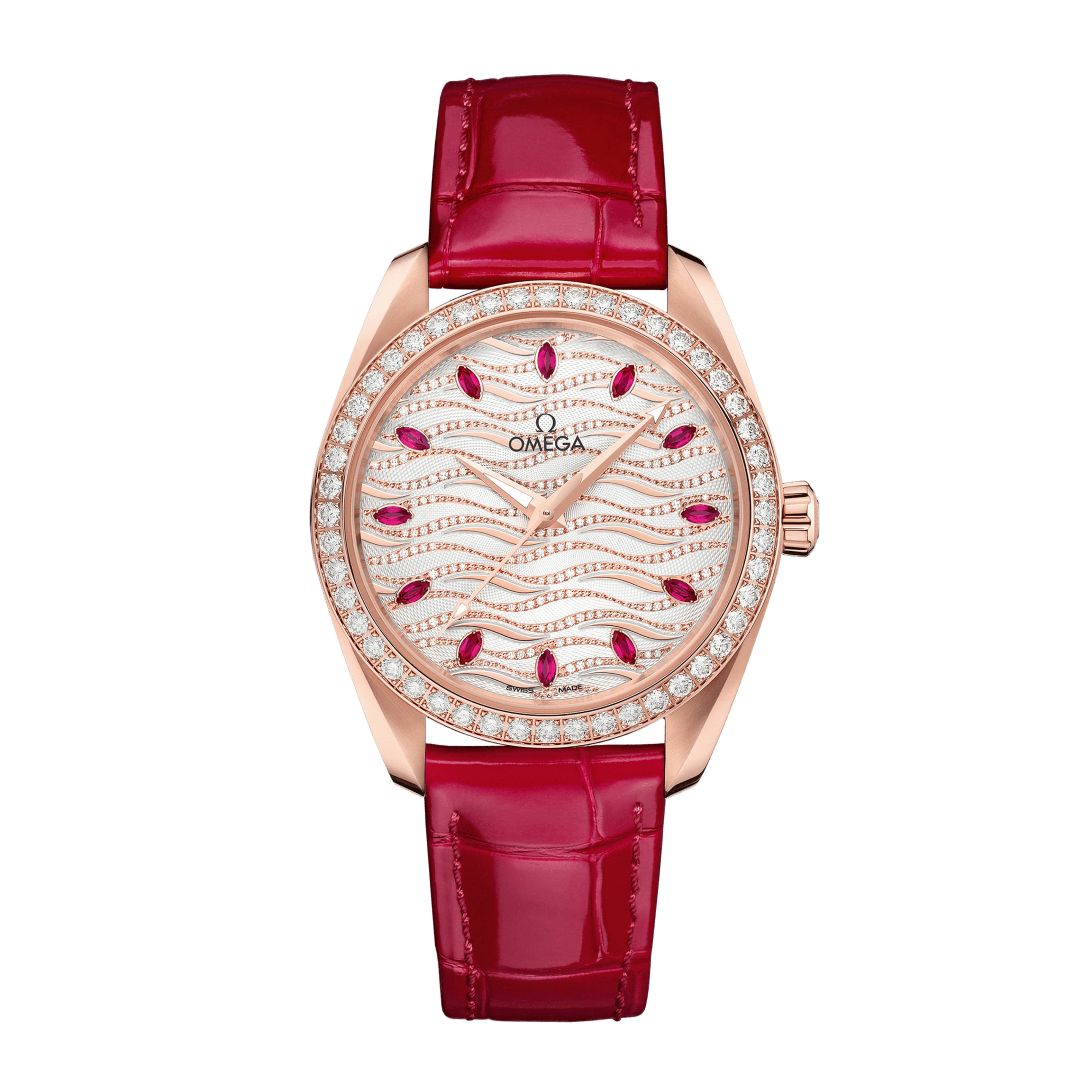 Aqua Terra Rose Gold Diamond White Dial 38mm Product Image