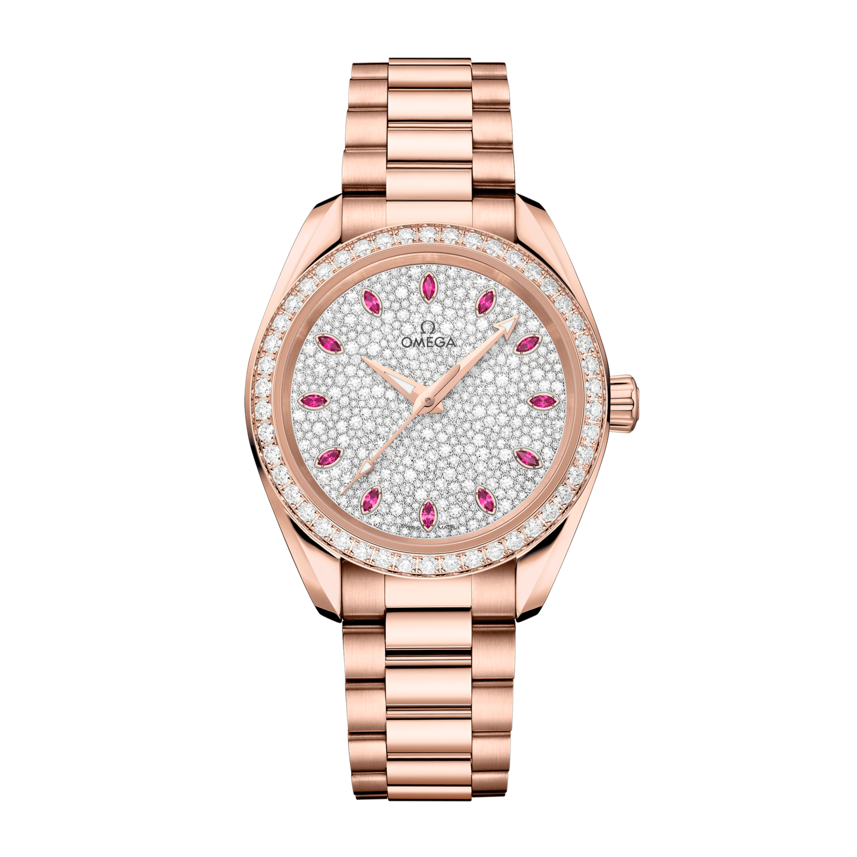 Aqua Terra Rose Gold Diamond Pave Dial 34mm Product Image