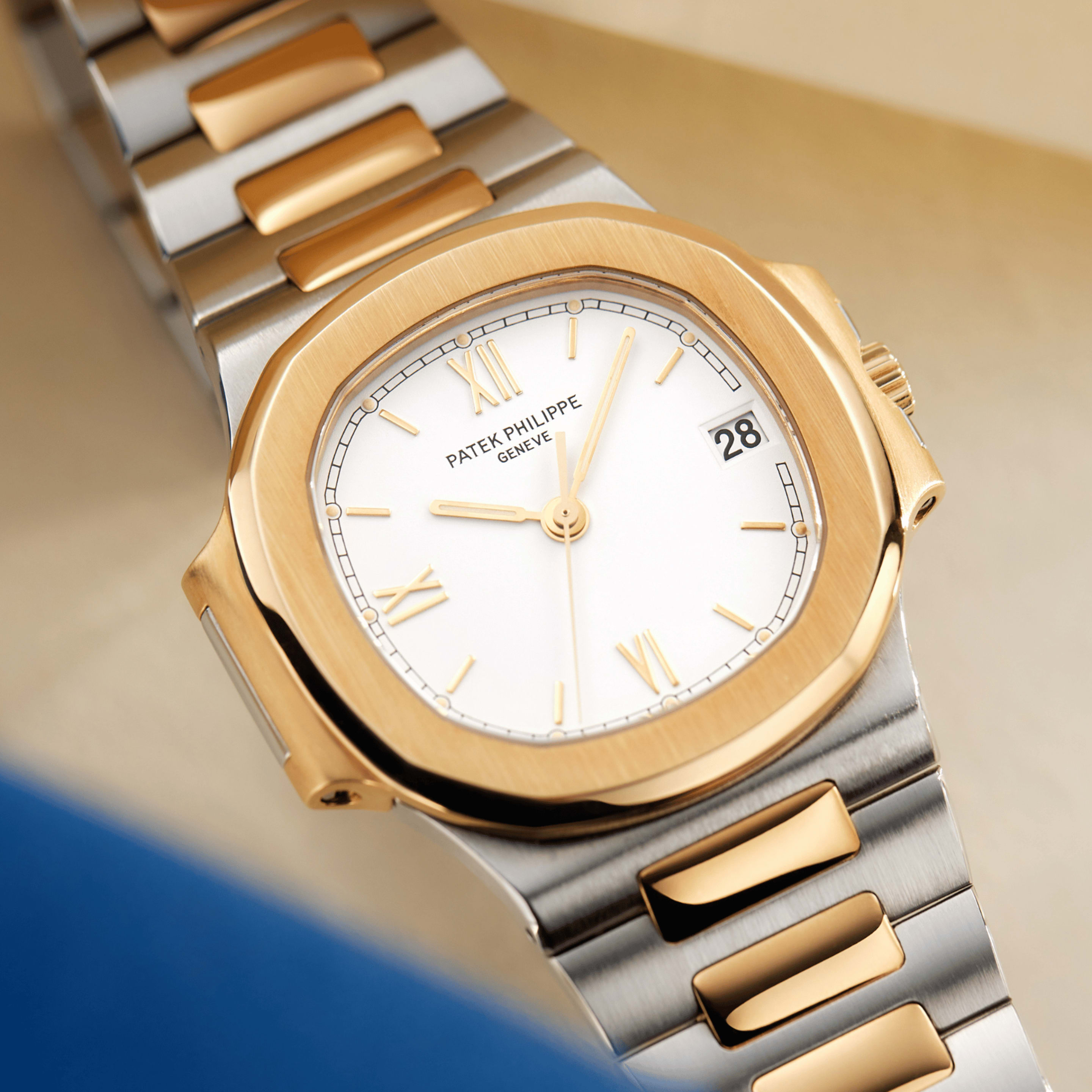 Nautilus Yellow Gold & Steel White Dial 37mm Product Image