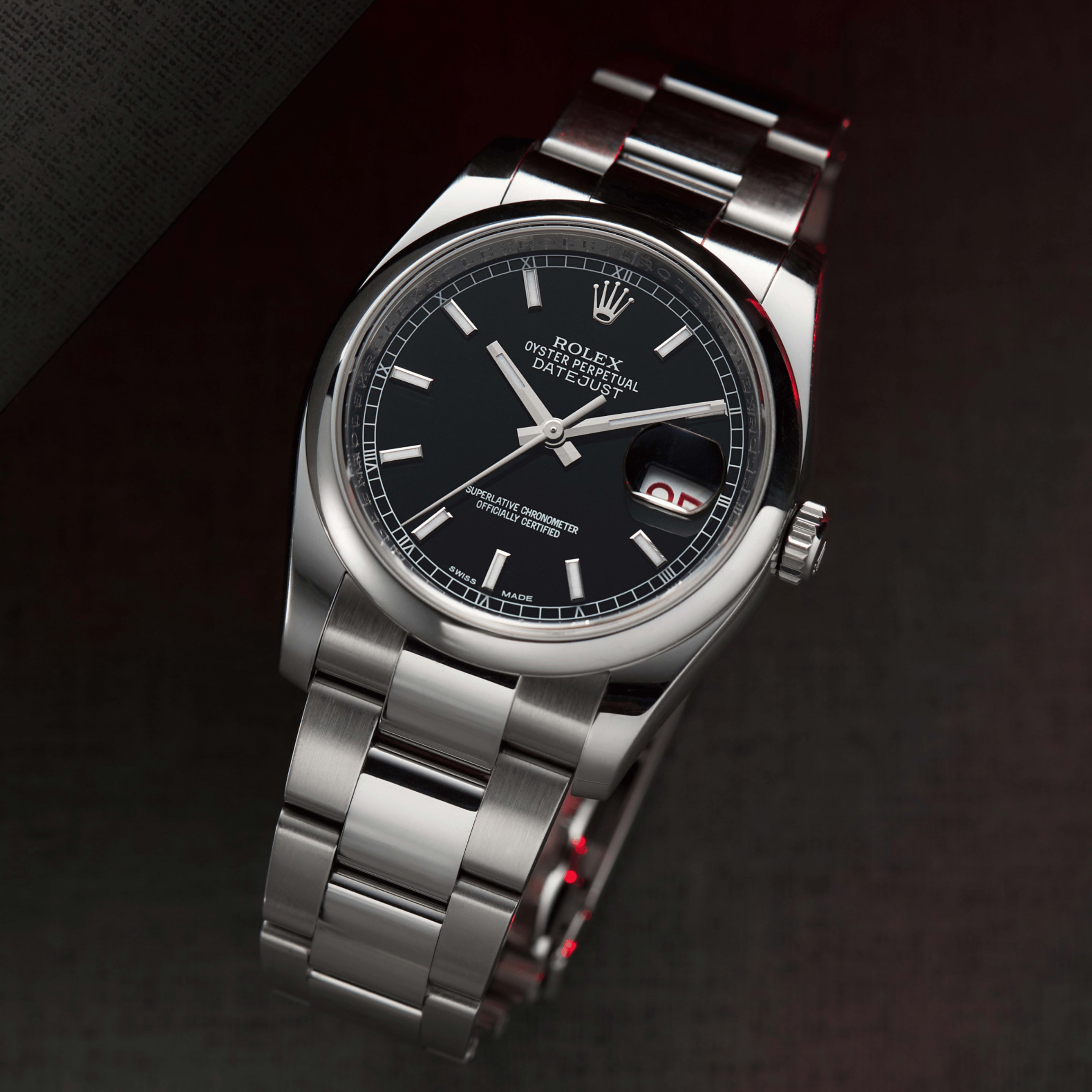 Datejust Steel Black Dial 36mm Product Image