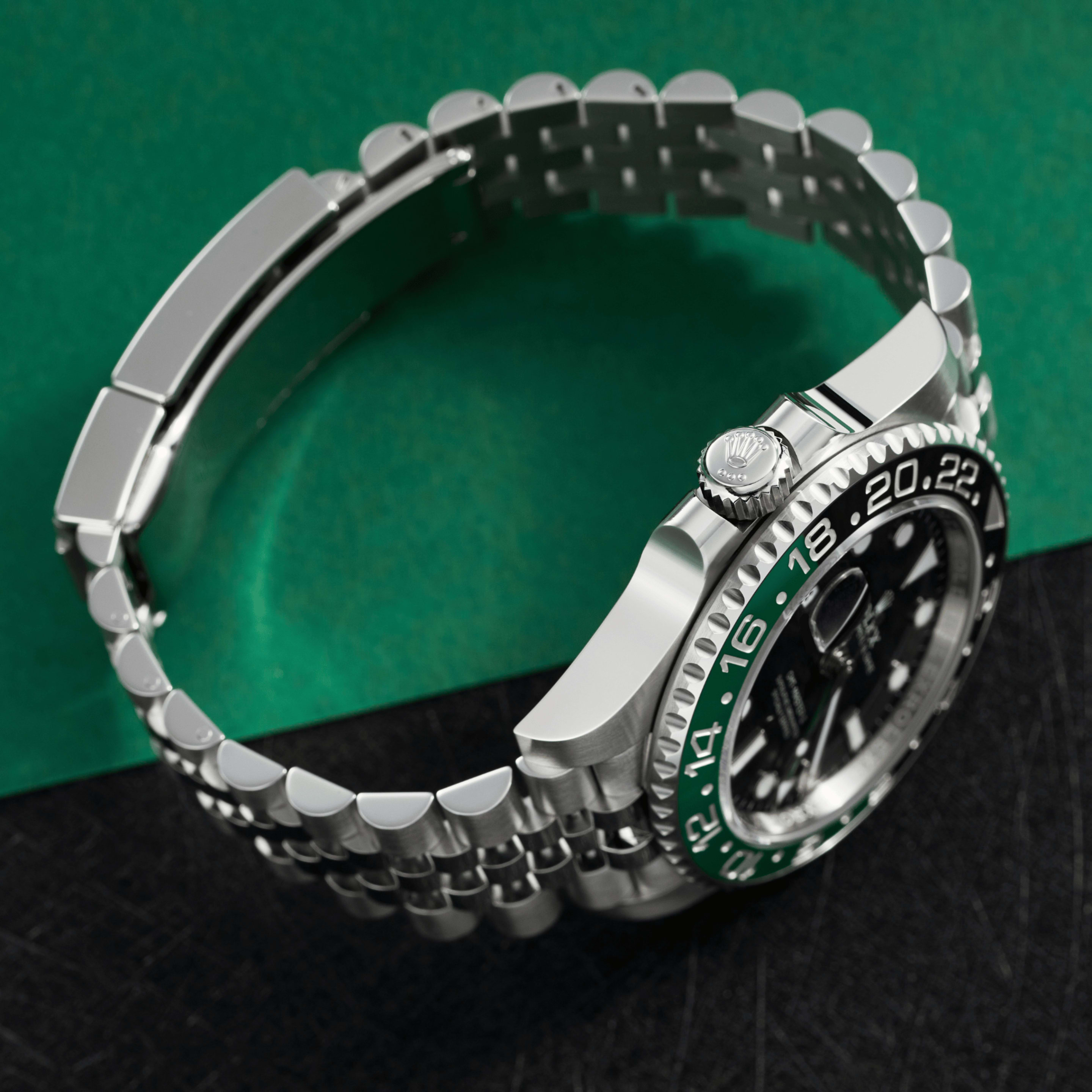 GMT-Master II Steel Jubilee Black Dial "Sprite" 40mm Product Image