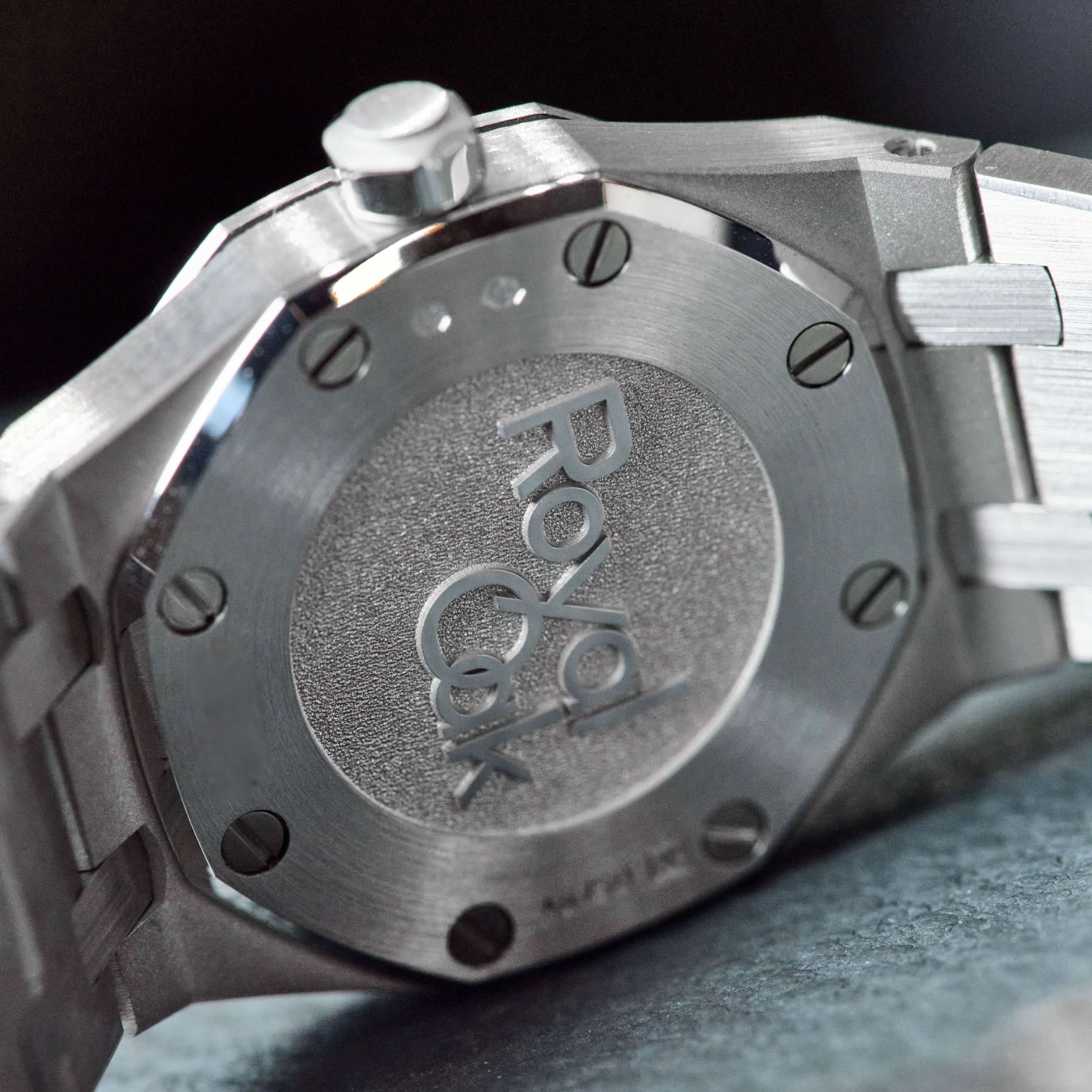 Royal Oak Mini Frosted White Gold Silver Dial 23mm Product Image