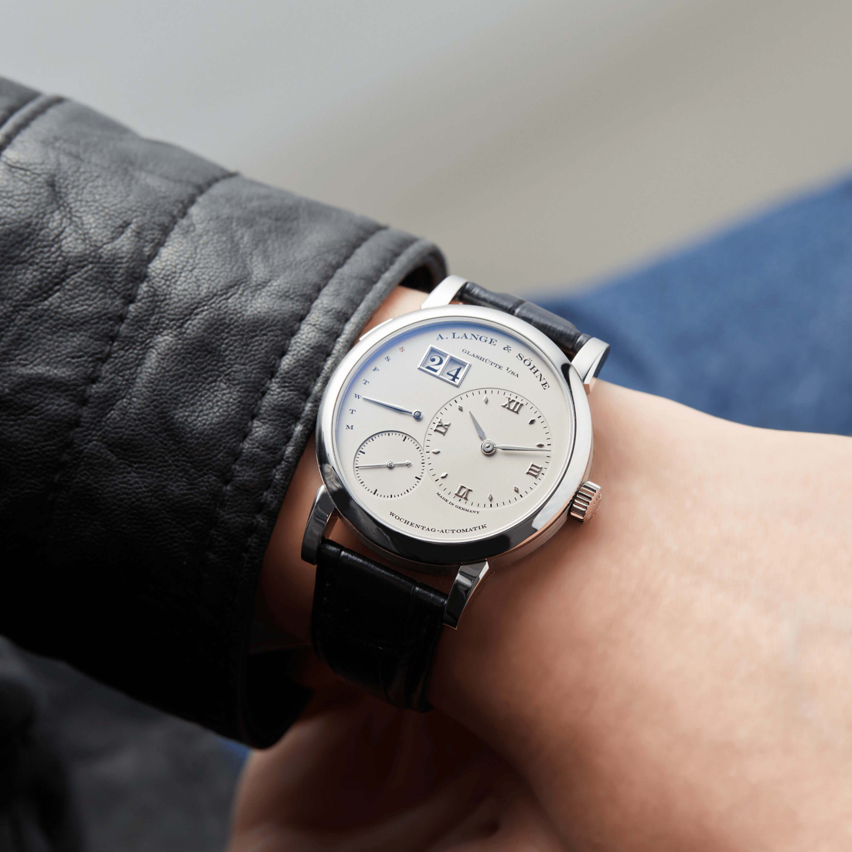 Lange 1 Daymatic Platinum Silver Dial 39mm Product Image