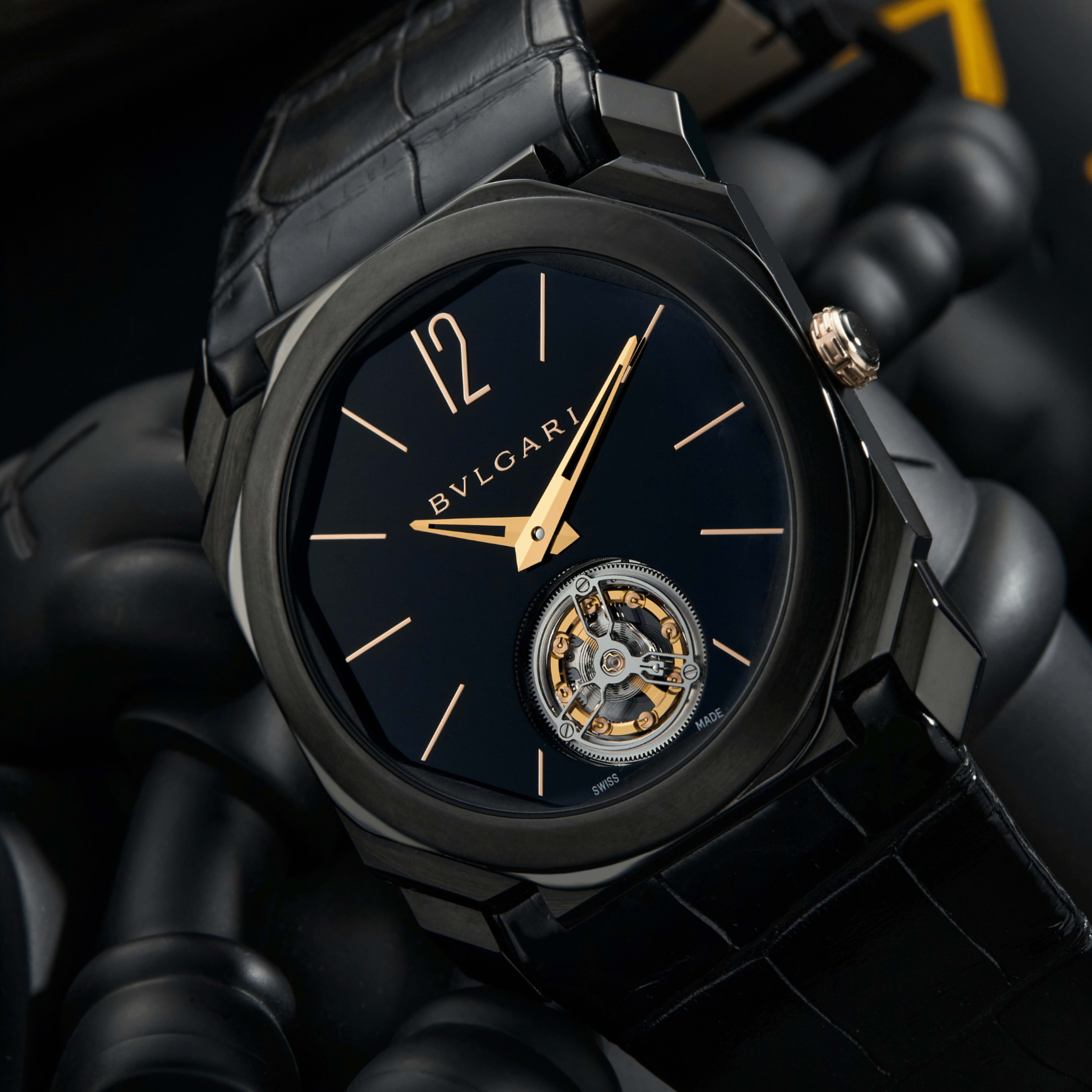 Octo Tourbillon Ultranero Titanium Black Dial 40mm Product Image
