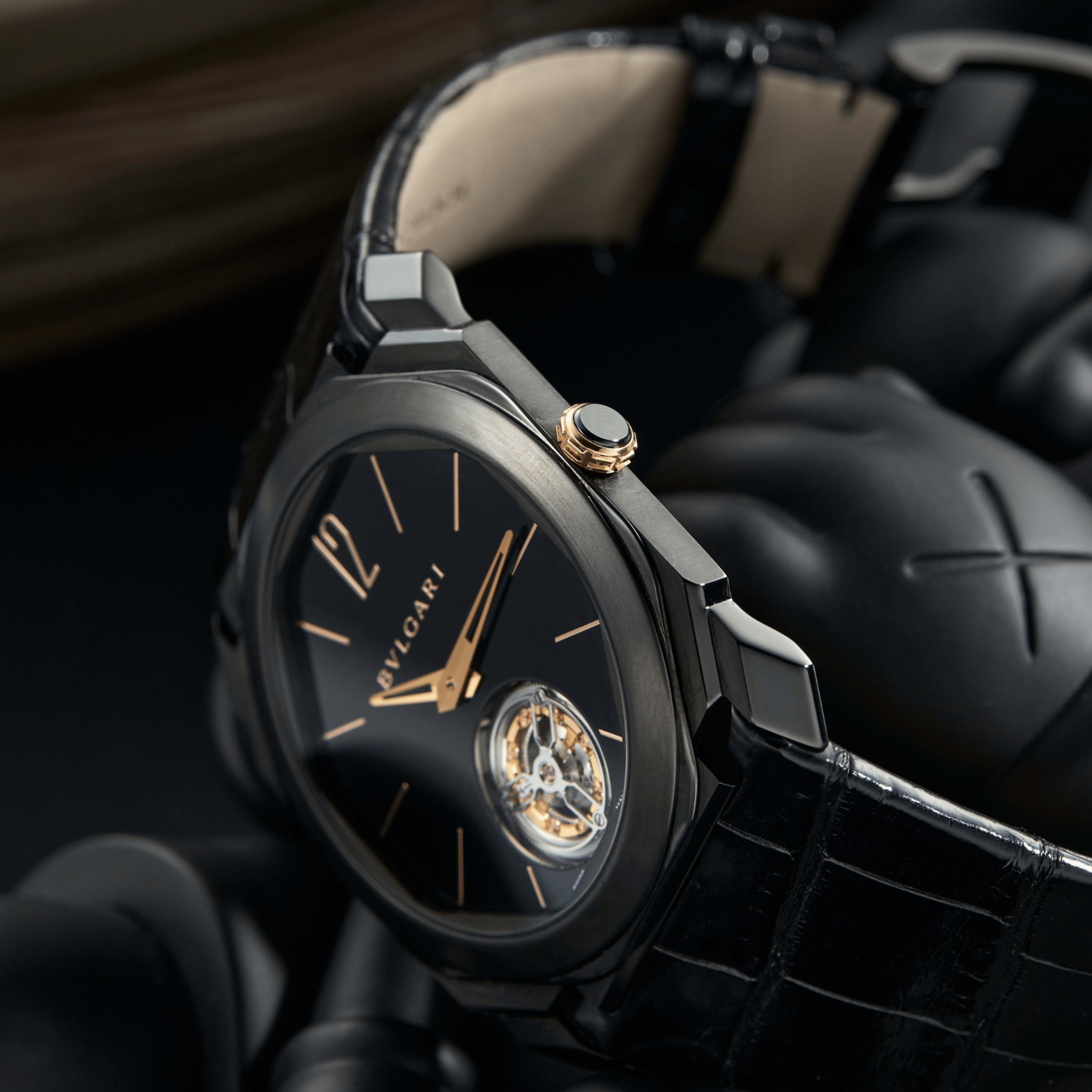Octo Tourbillon Ultranero Titanium Black Dial 40mm Product Image