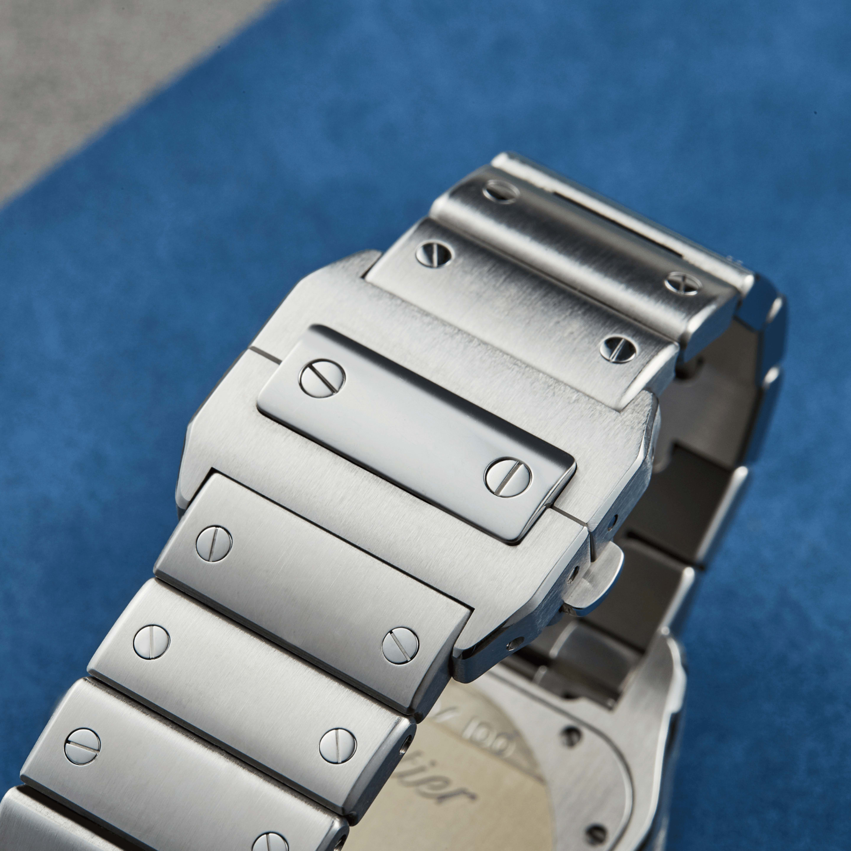Santos 100 Steel White Dial 39mm Product Image