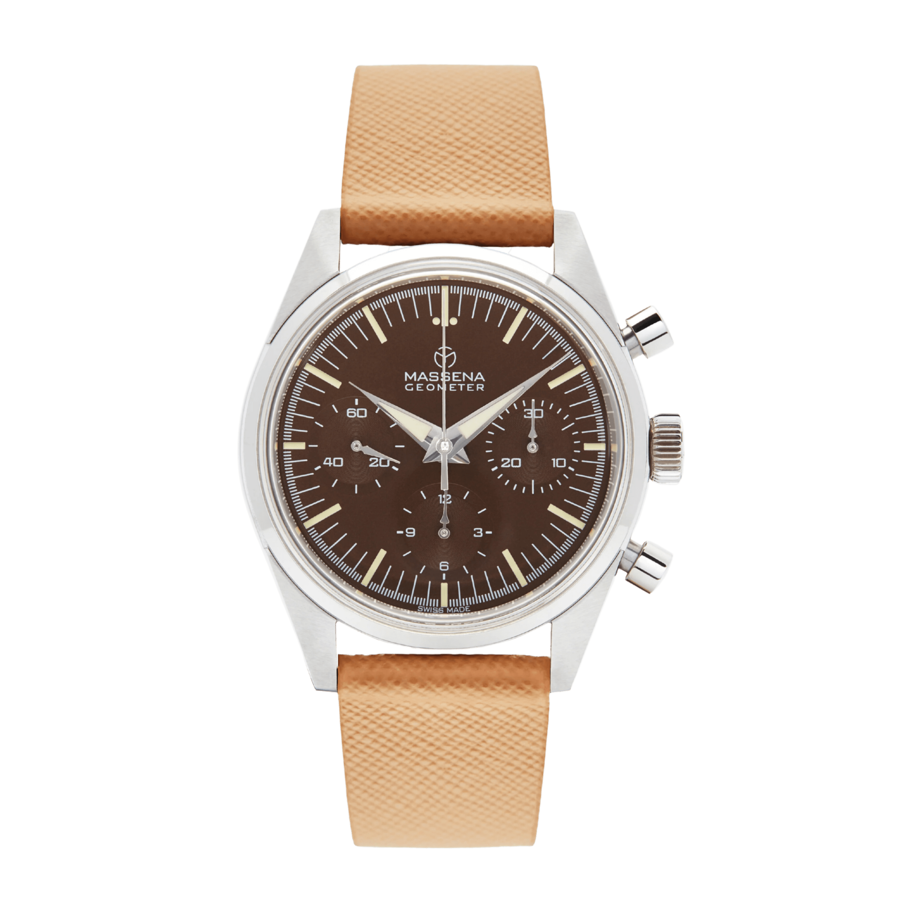 Geometer Chronograph Steel Brown Dial 39mm Product Image