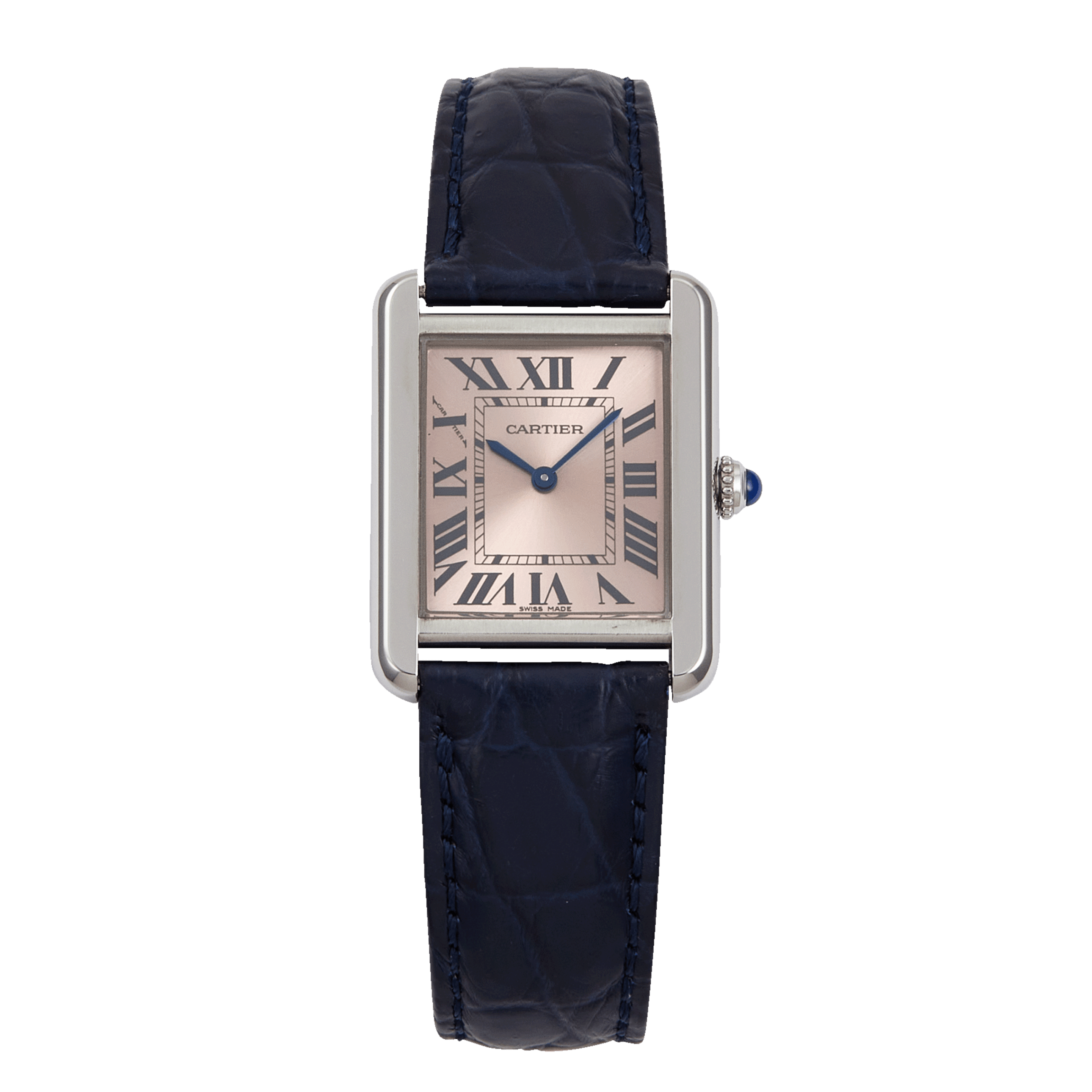 Cartier Tank Solo Steel Pink Dial 24mm W5200000 - Make an offer