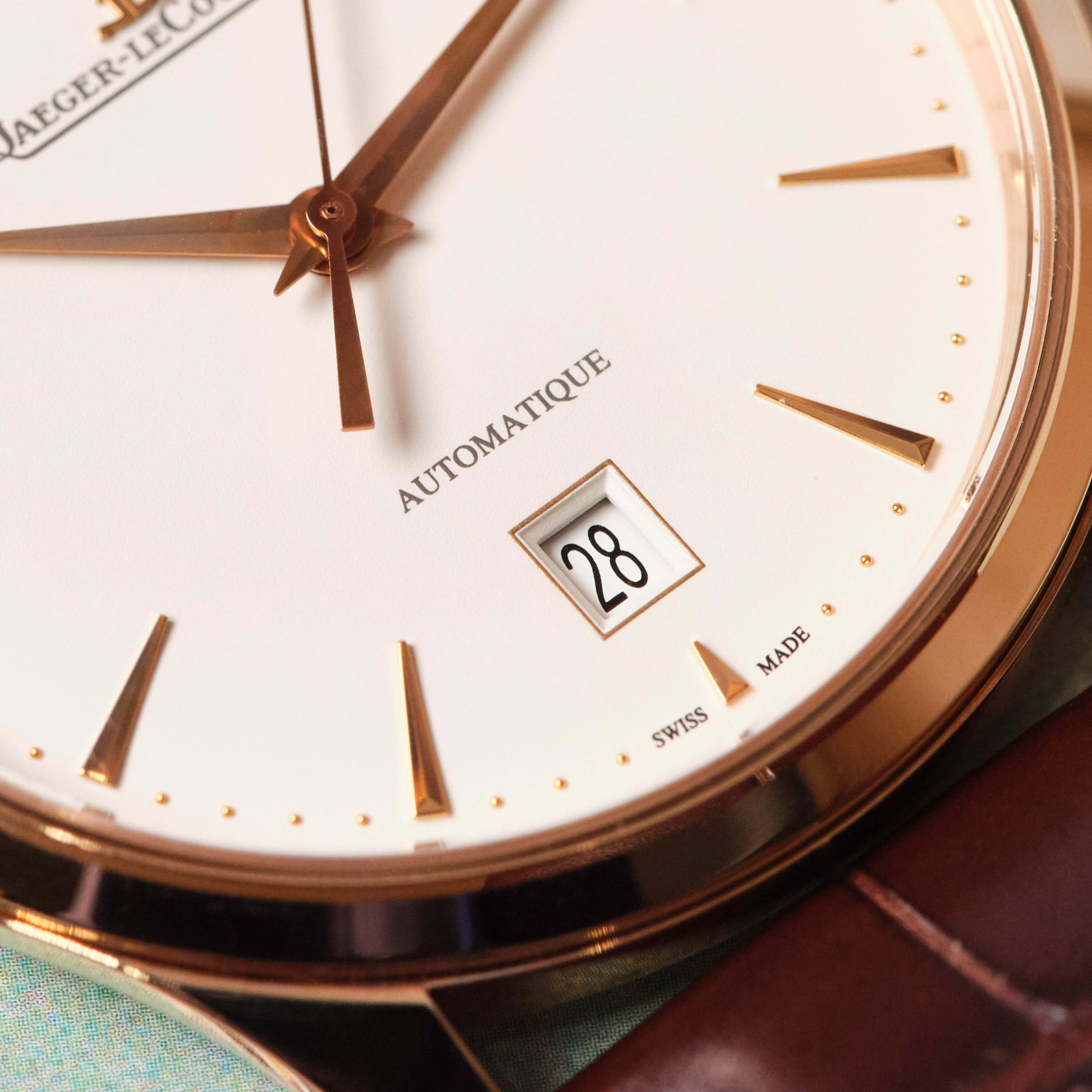 Master Ultra Thin Date Rose Gold White Dial 39mm Product Image