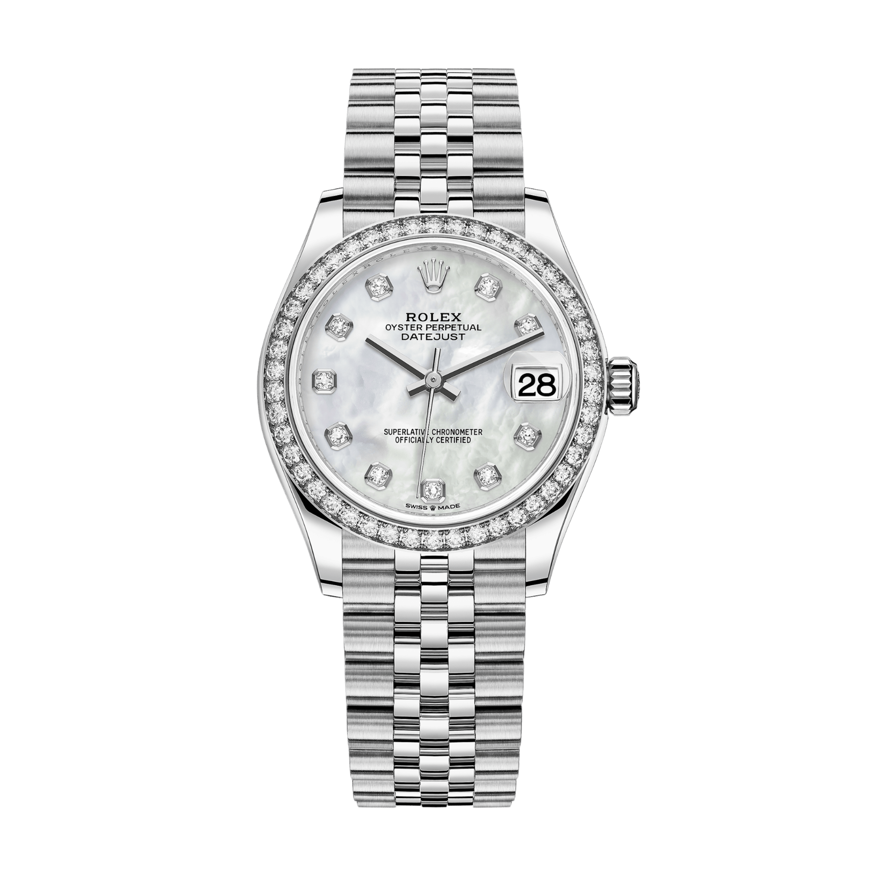 Rolex Datejust Steel Diamond Jubilee Mother of Pearl 31mm