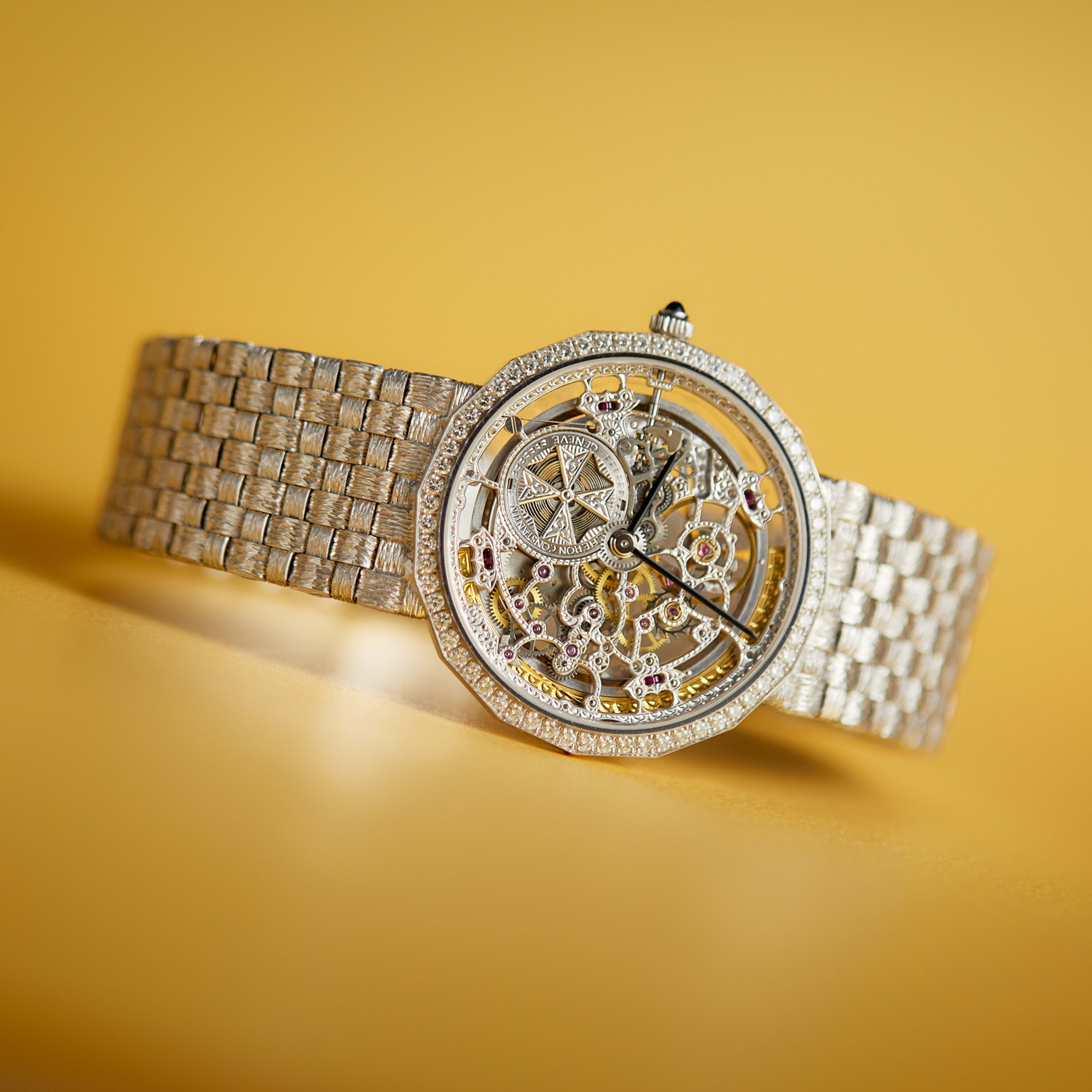 Patrimony Squelette White Gold Diamond Skeleton Dial 34mm Product Image