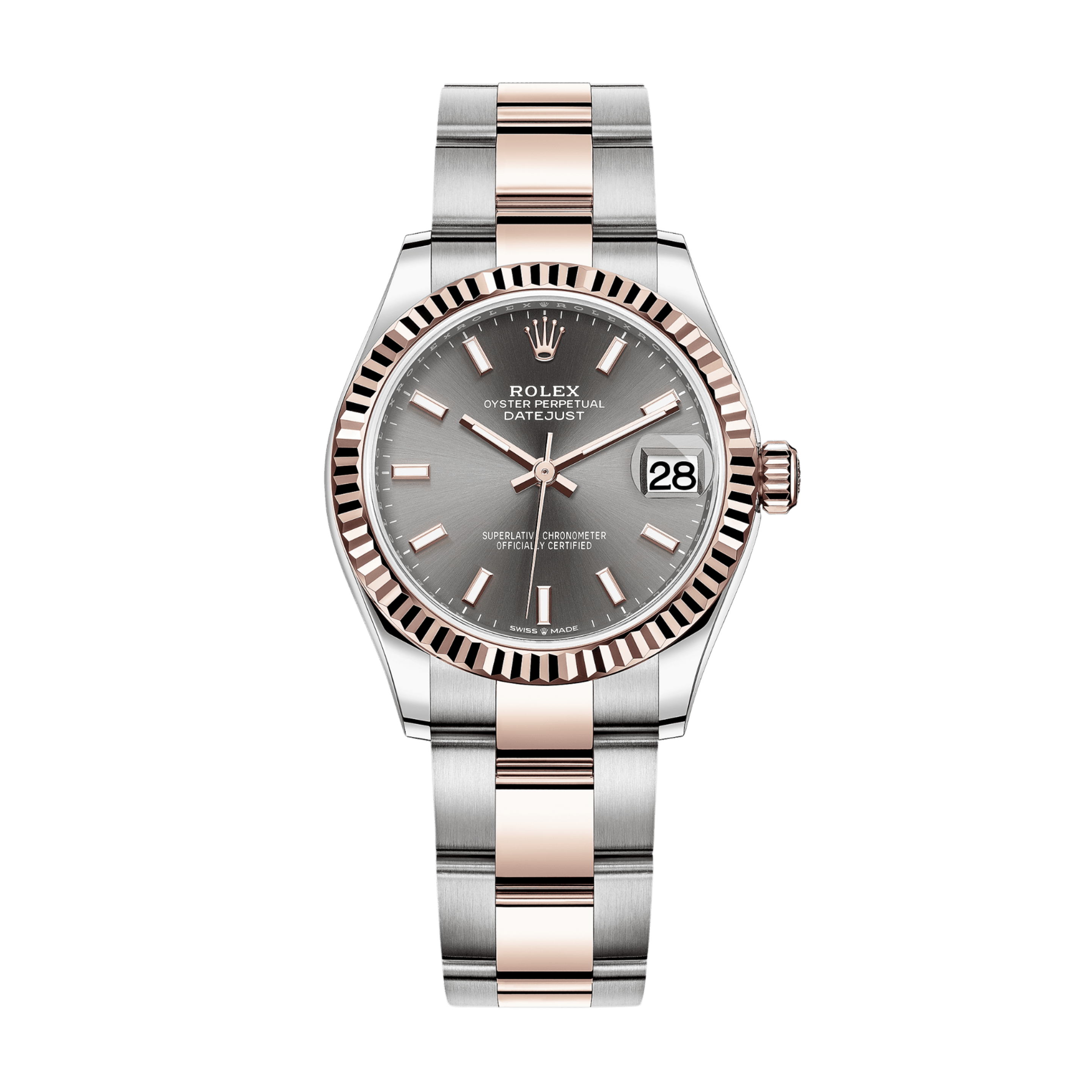 Datejust Rose Gold & Steel Grey Dial 31mm Product Image