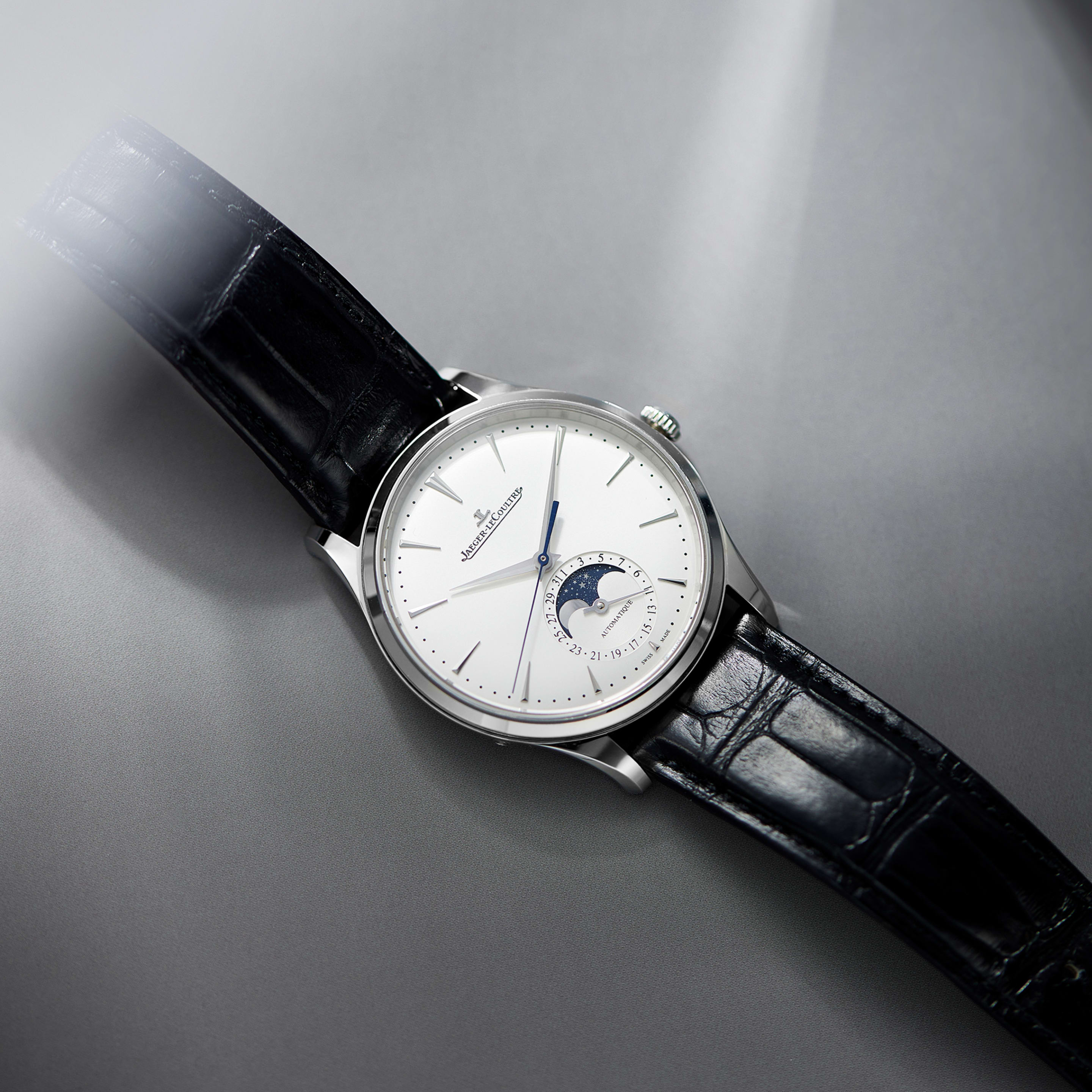 Master Ultra Thin Moonphase Steel Silver Dial 39mm Product Image