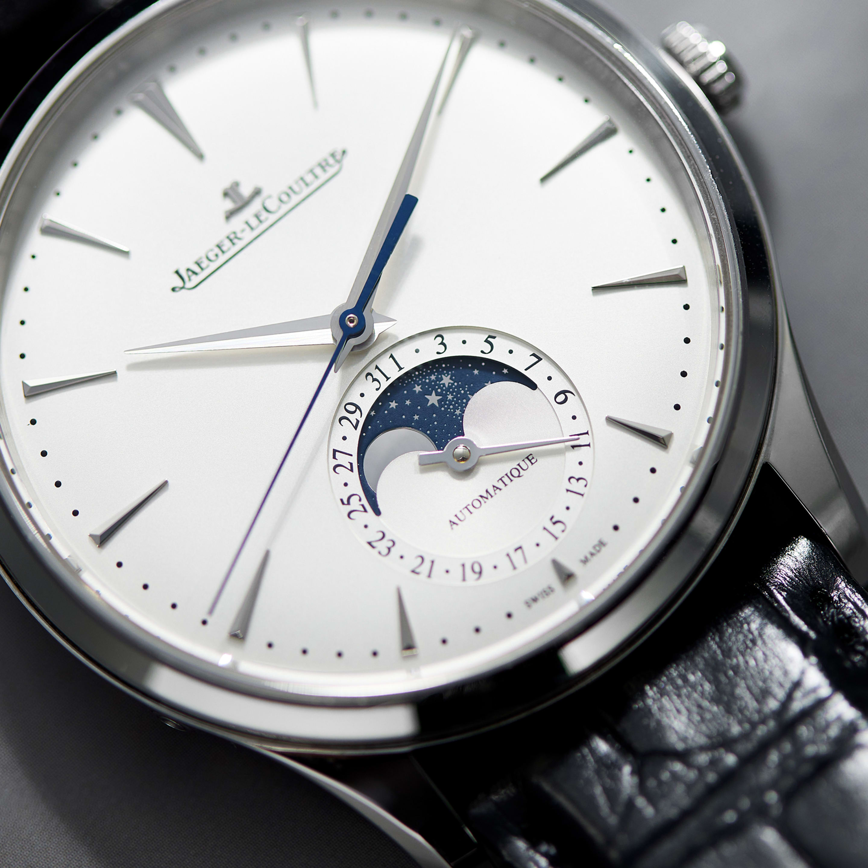 Master Ultra Thin Moonphase Steel Silver Dial 39mm Product Image