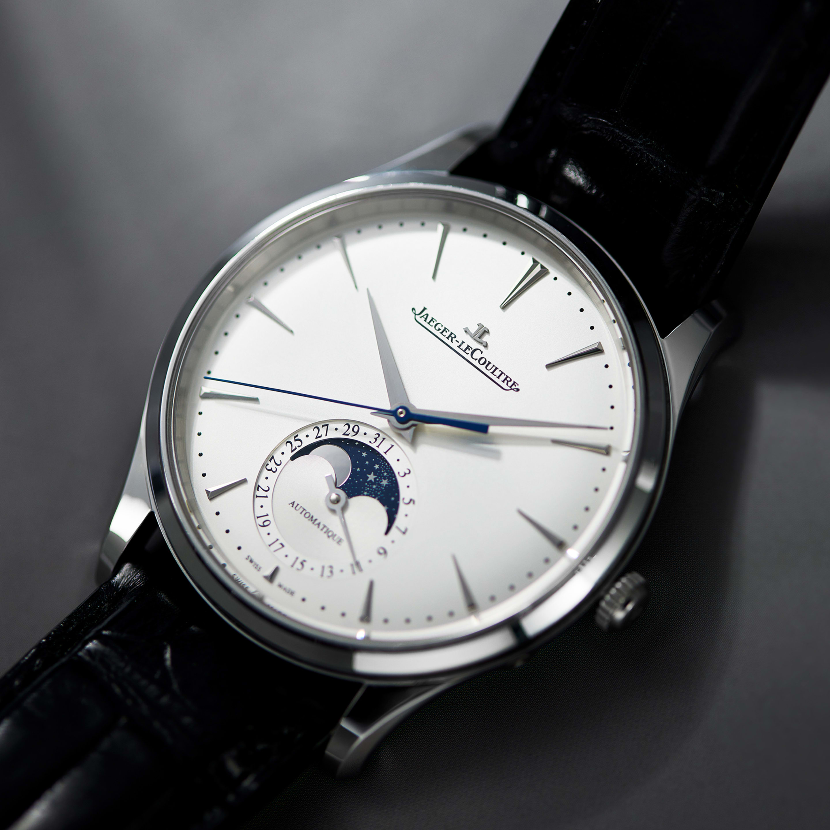 Master Ultra Thin Moonphase Steel Silver Dial 39mm Product Image