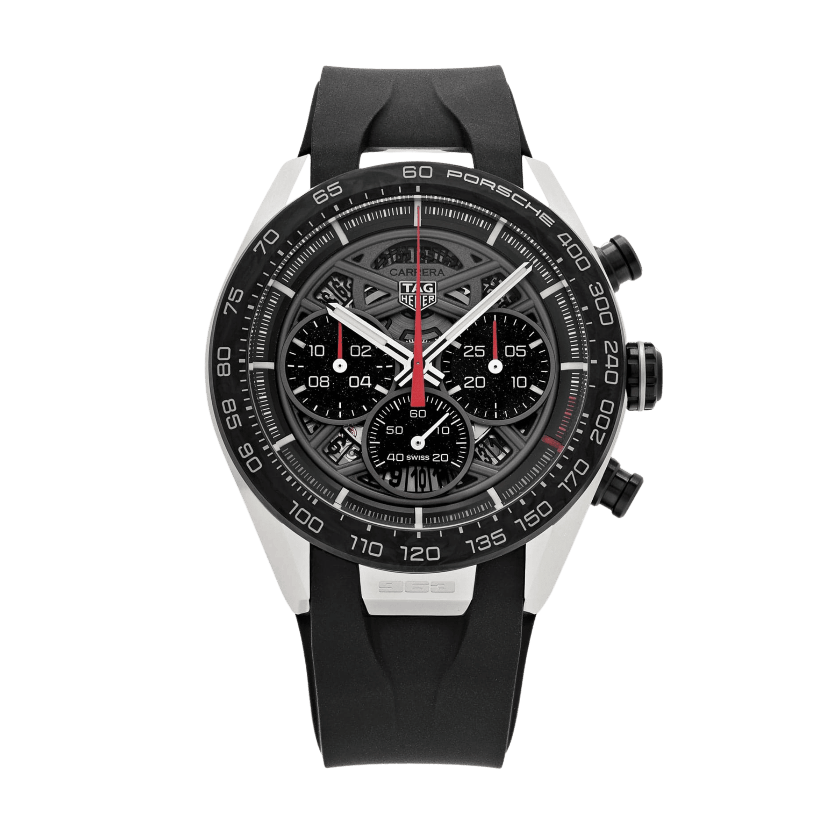 Carrera Chronograph Porsche Steel Skeleton Dial 44mm Product Image