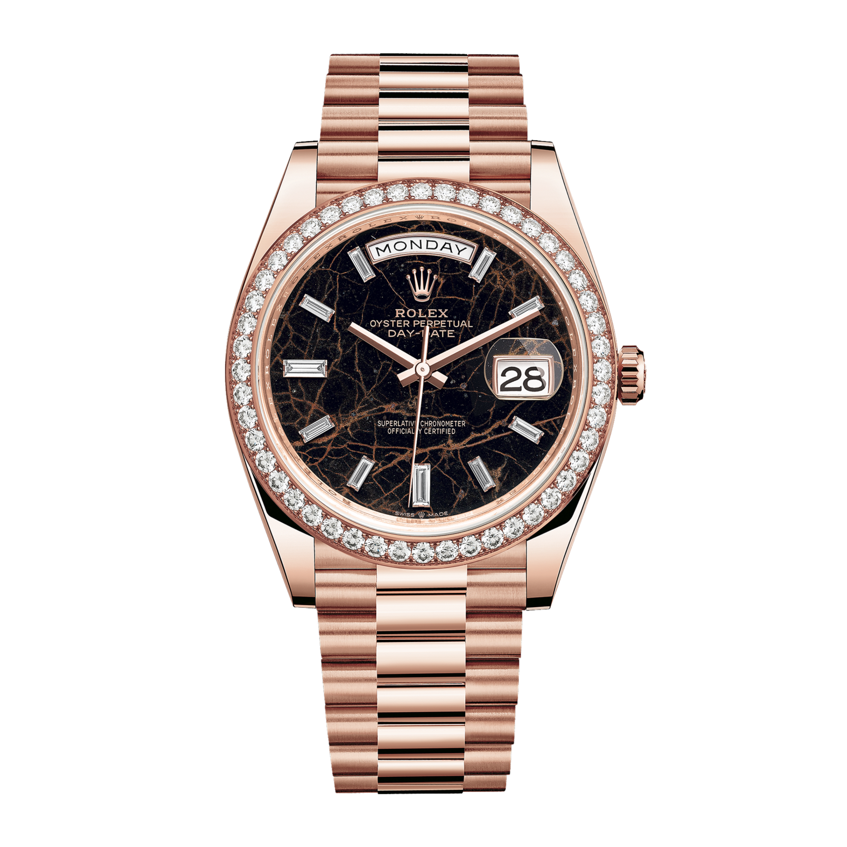 Day-Date Rose Gold Eisenkiesel Dial 40mm Product Image