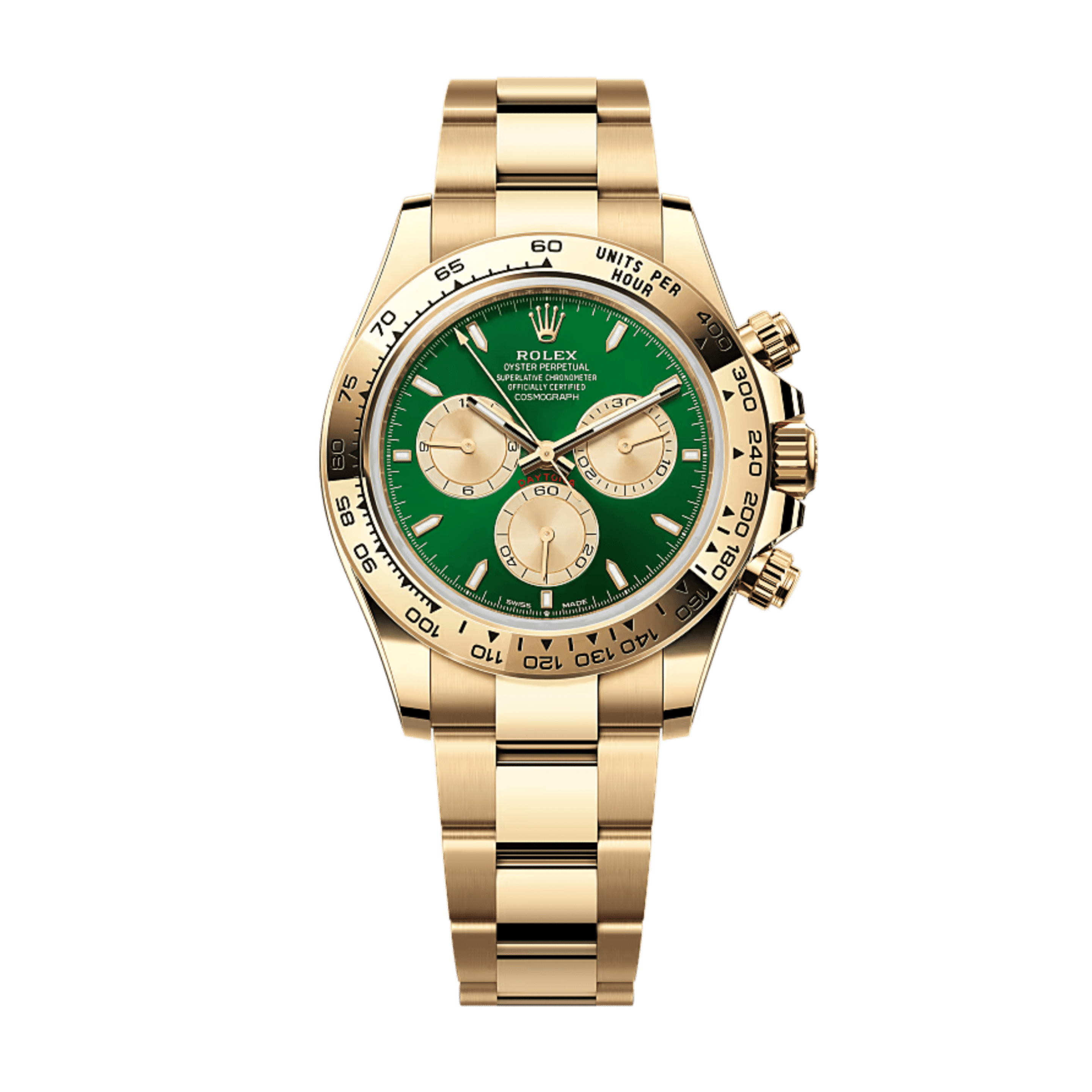 Daytona Yellow Gold Green Dial 40mm Product Image