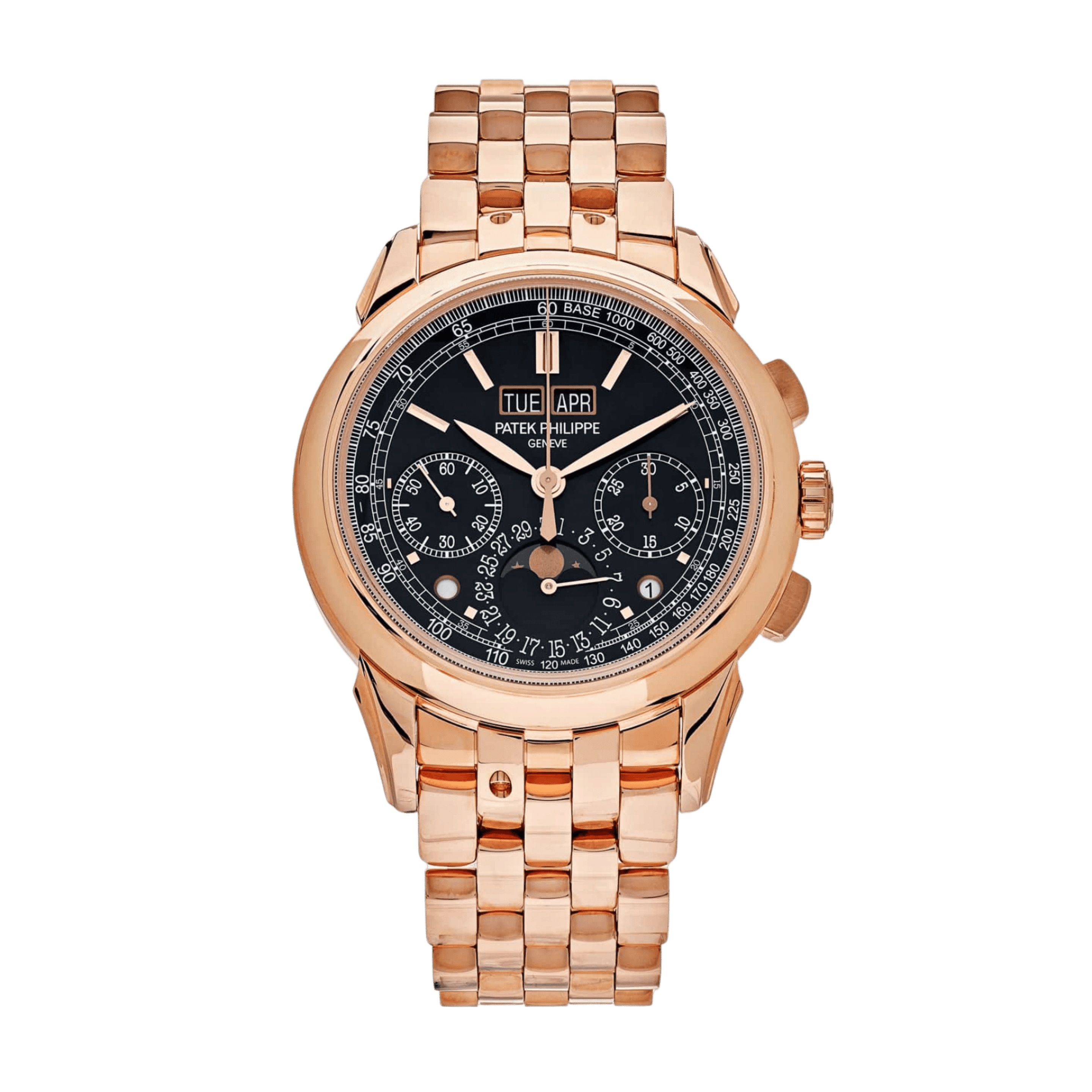 Perpetual Calendar Chronograph Rose Gold Black Dial 41mm Product Image
