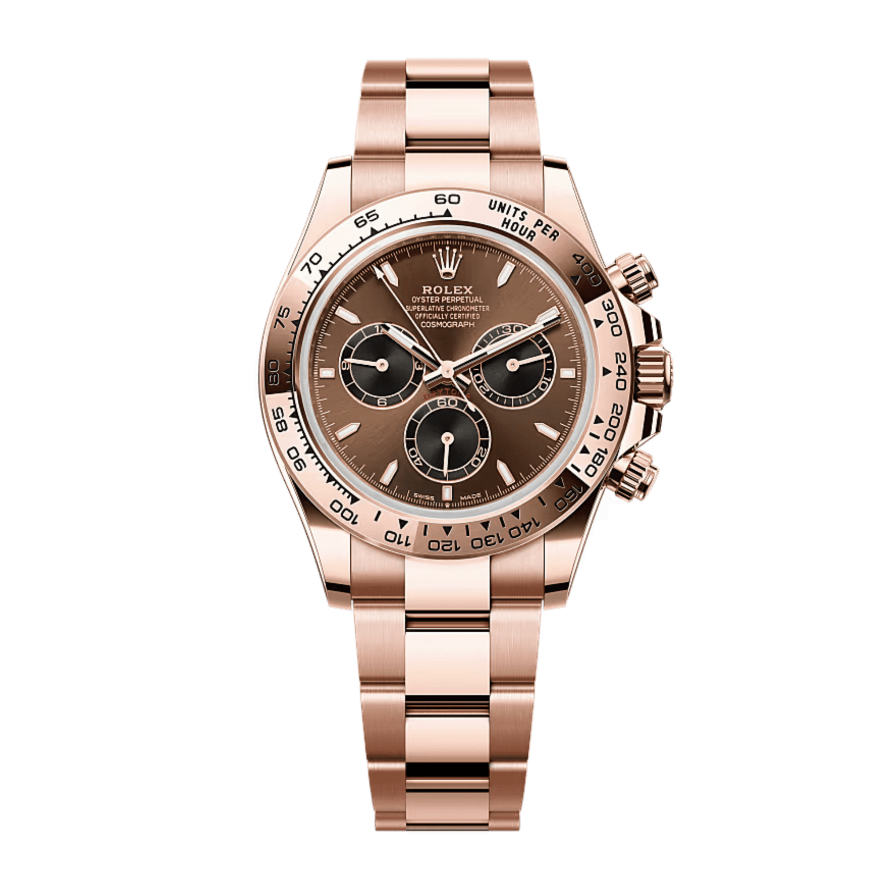 茶 bk Rolex Daytona Rose Gold Brown Dial 40mm 126505-0005 - Make an