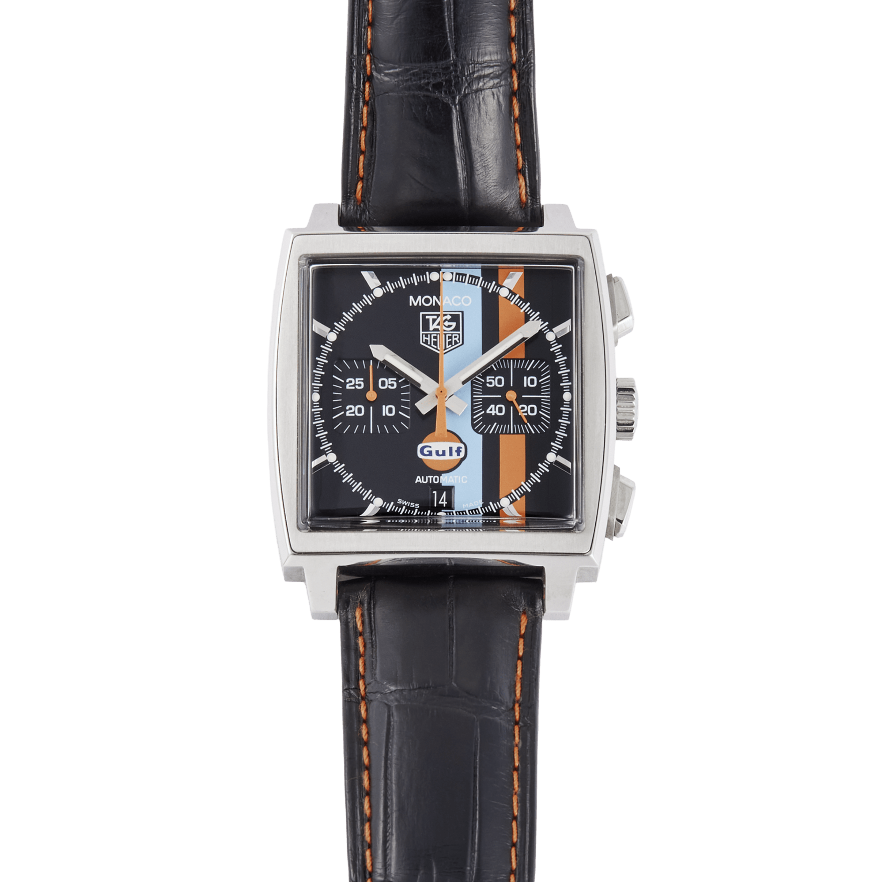 Monaco Gulf Steel Black Dial 38mm Limited Edition Product Image