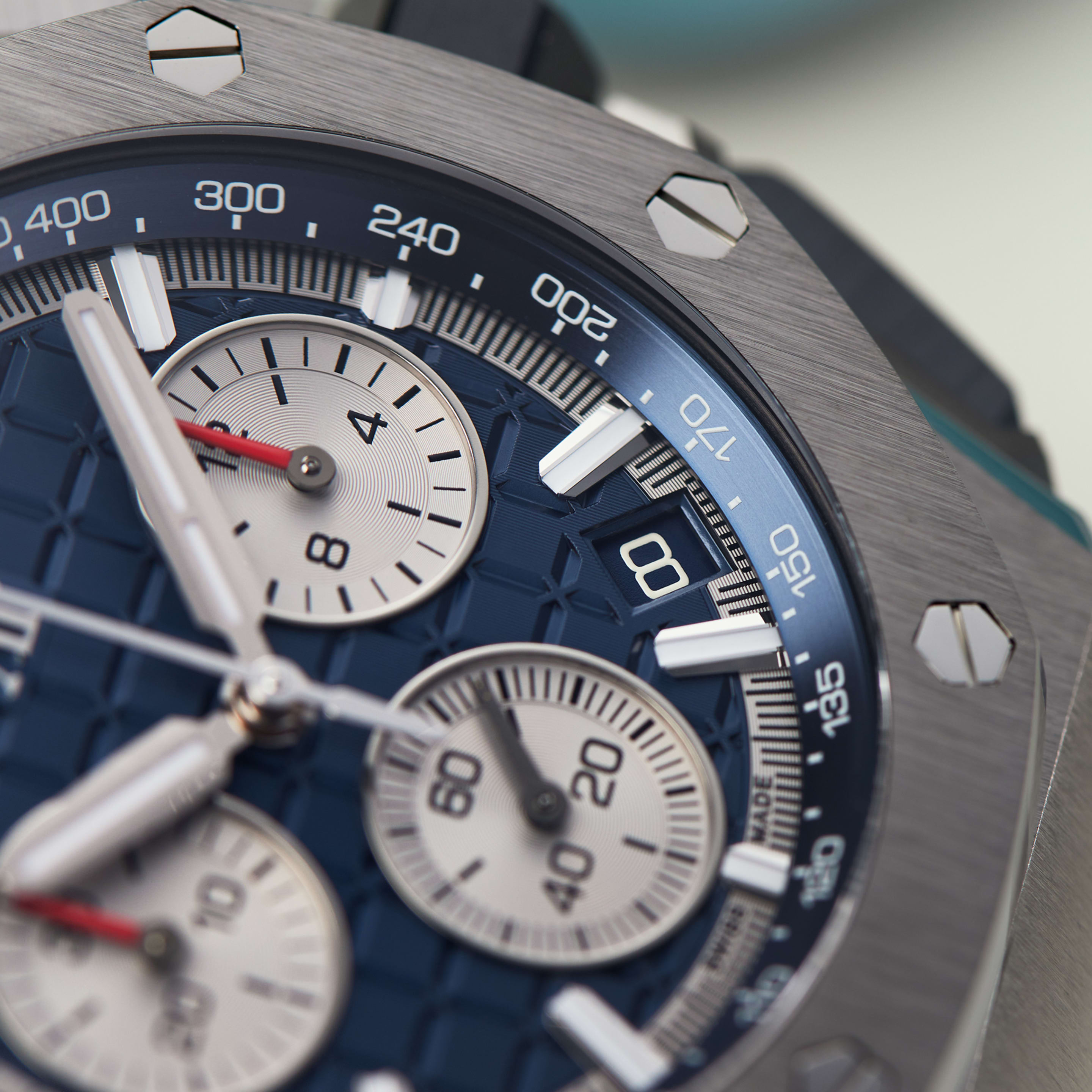 Audemars Piguet Royal Oak Offshore Titanium Blue Dial 43mm 26420TI