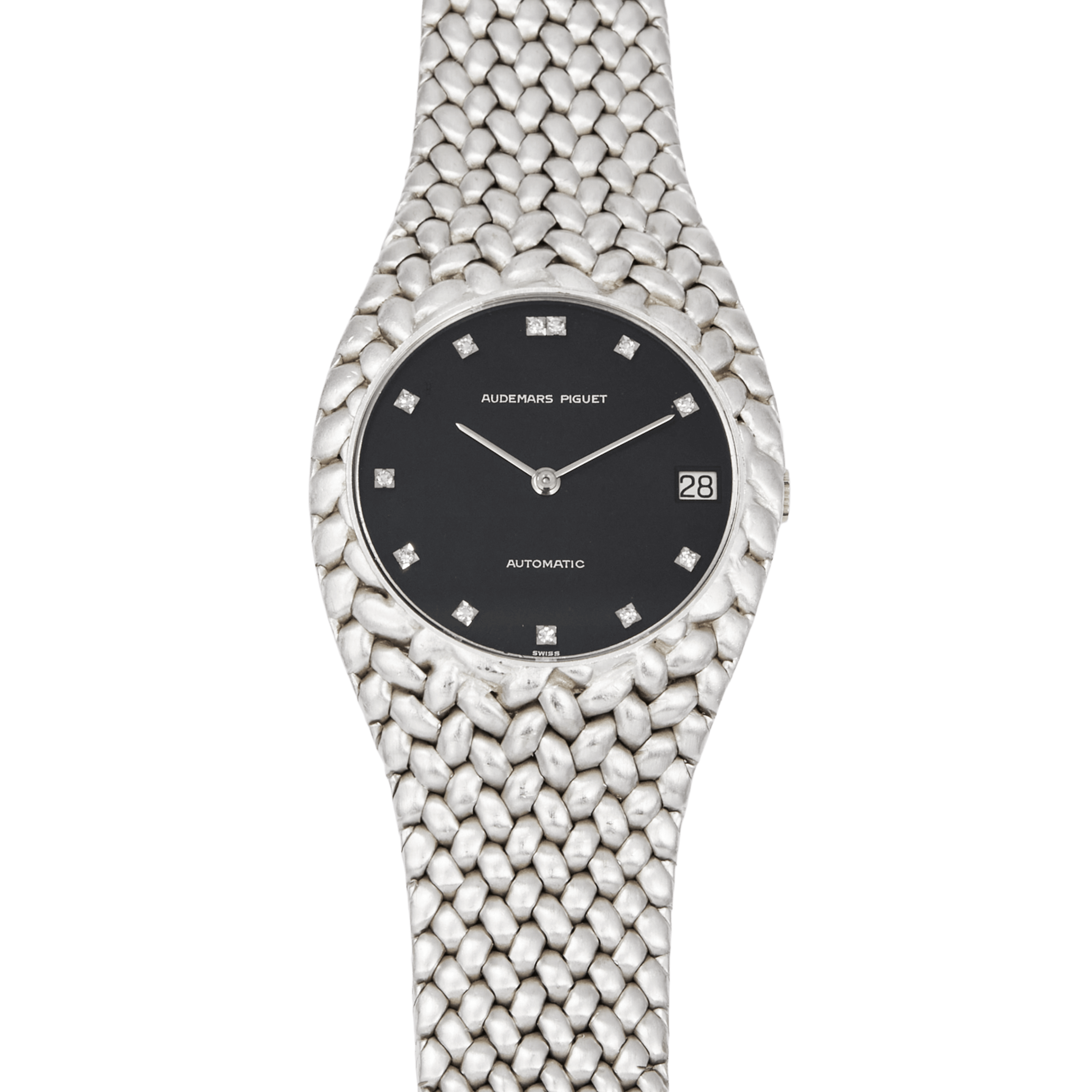 Vintage Cobra White Gold Black Dial 34mm Product Image