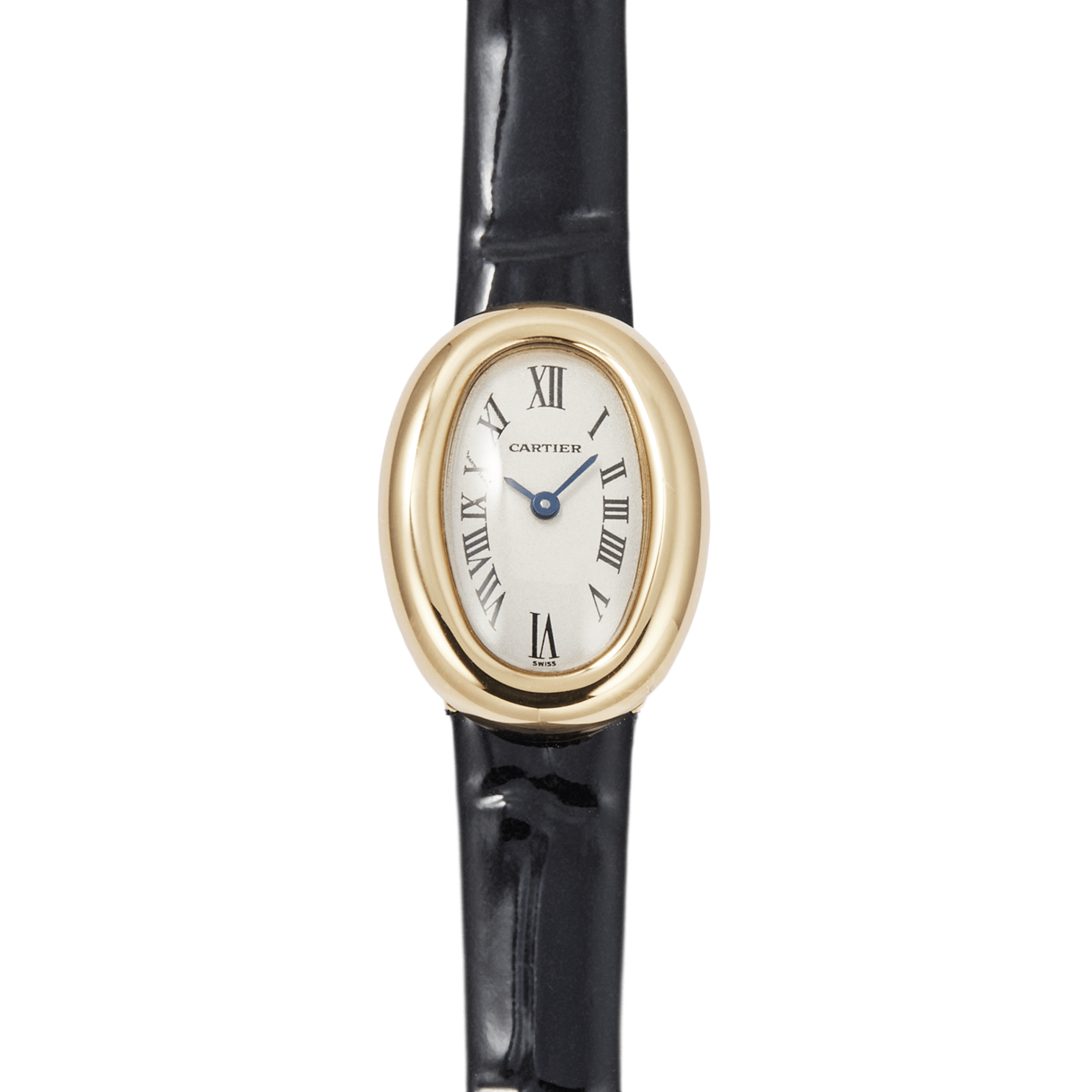 Vintage Baignoire de Cartier Yellow Gold Silver Dial 18mm Product Image