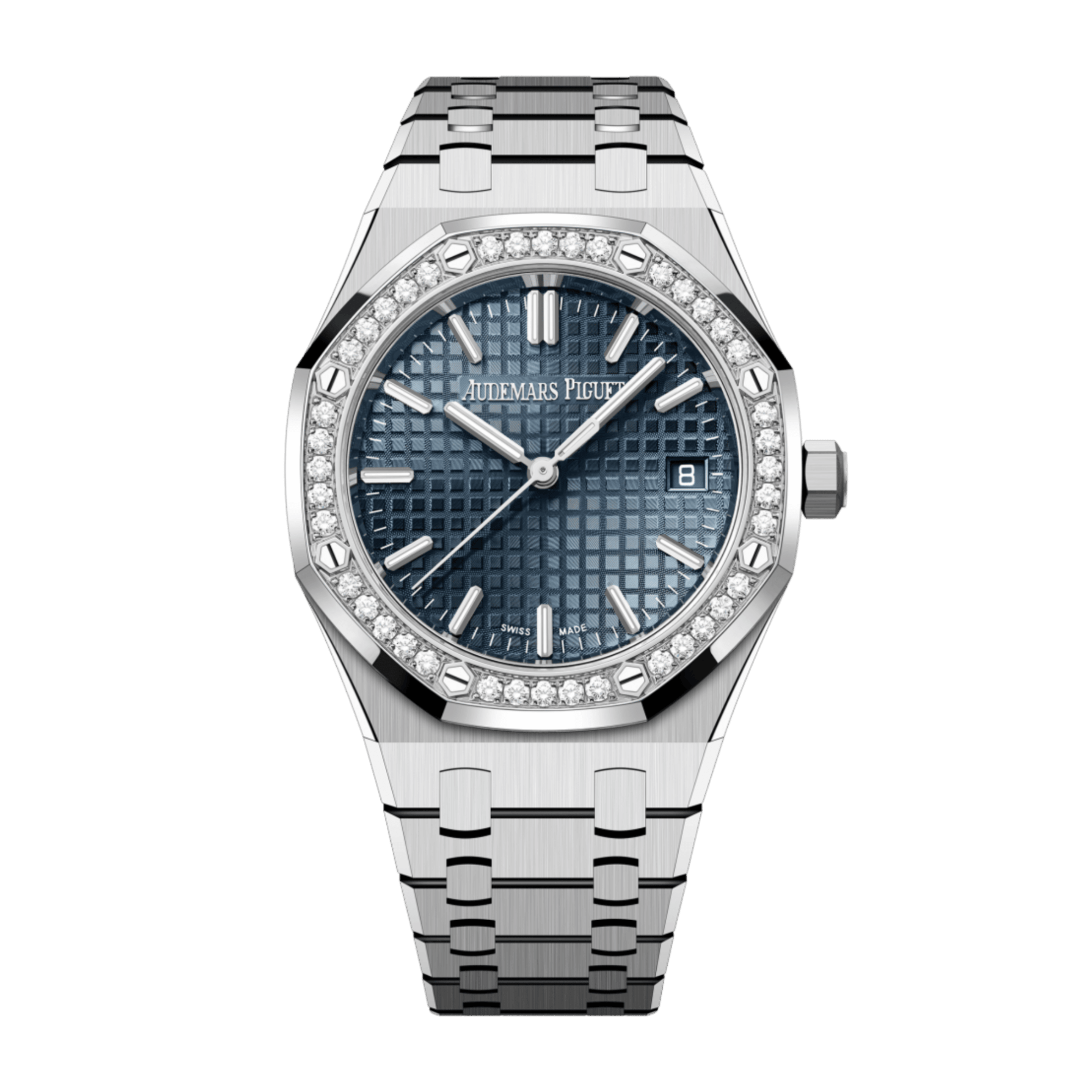 Audemars Piguet Royal Oak Steel Diamond Blue Dial 34mm 77451ST.ZZ