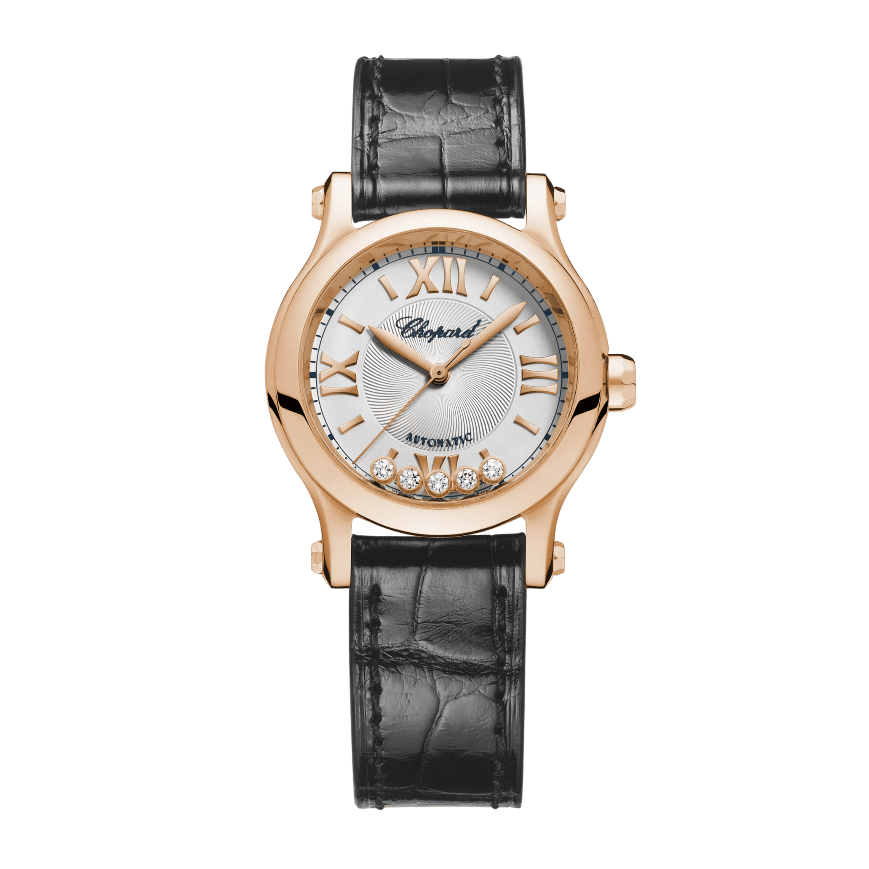 Happy Sport Rose Gold Silver Dial 30mm Product Image