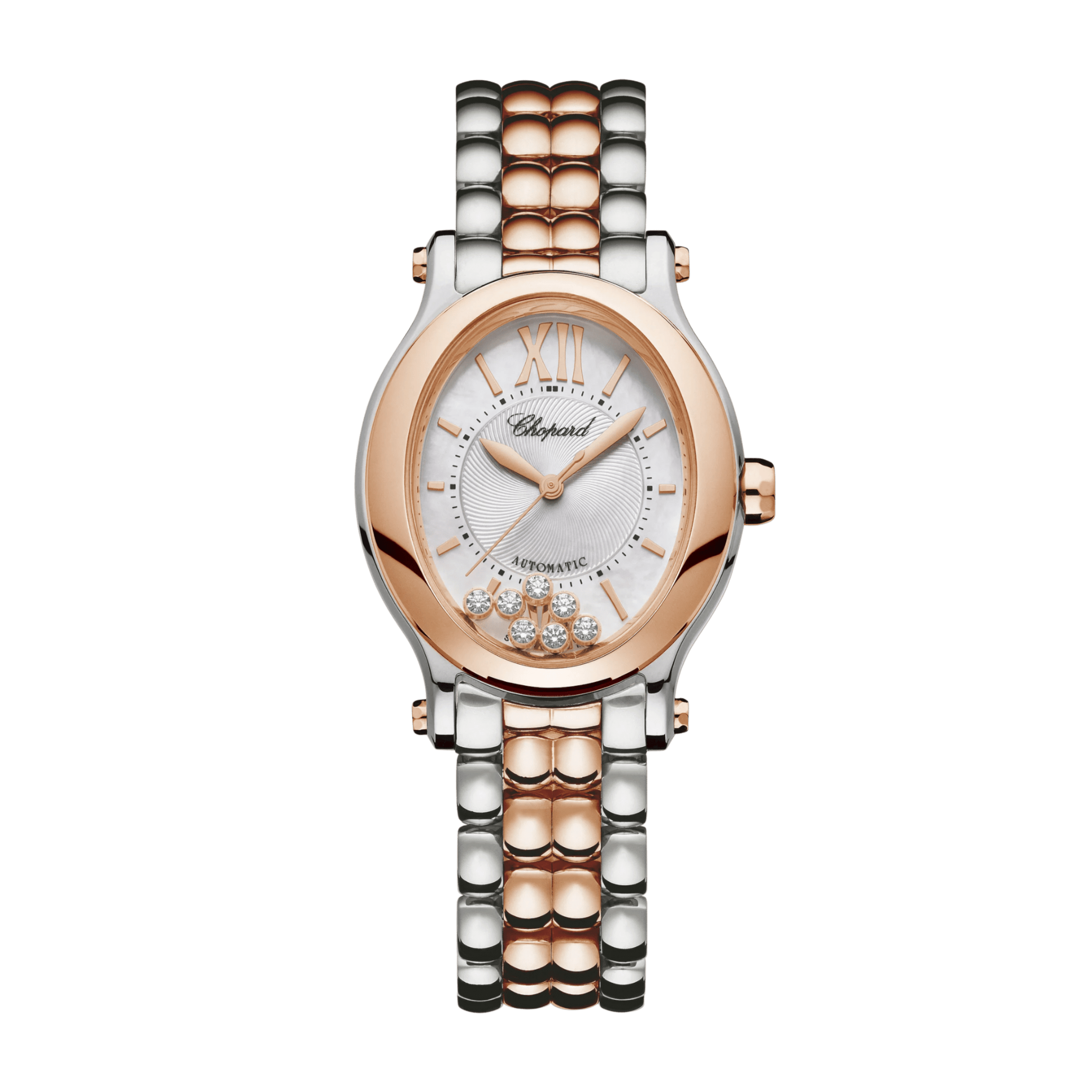 Happy Sport Rose Gold & Steel Silver Dial 29mm Product Image