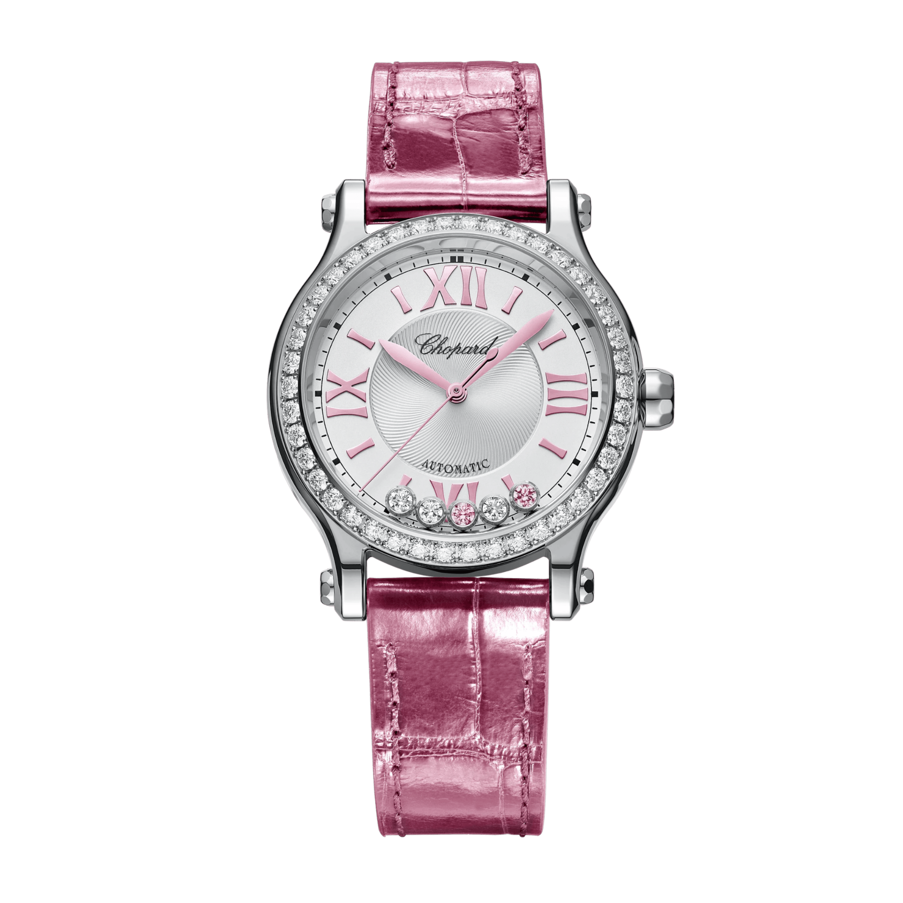 Chopard Happy Sport Steel Diamond Silver Dial 33mm 278608-3008