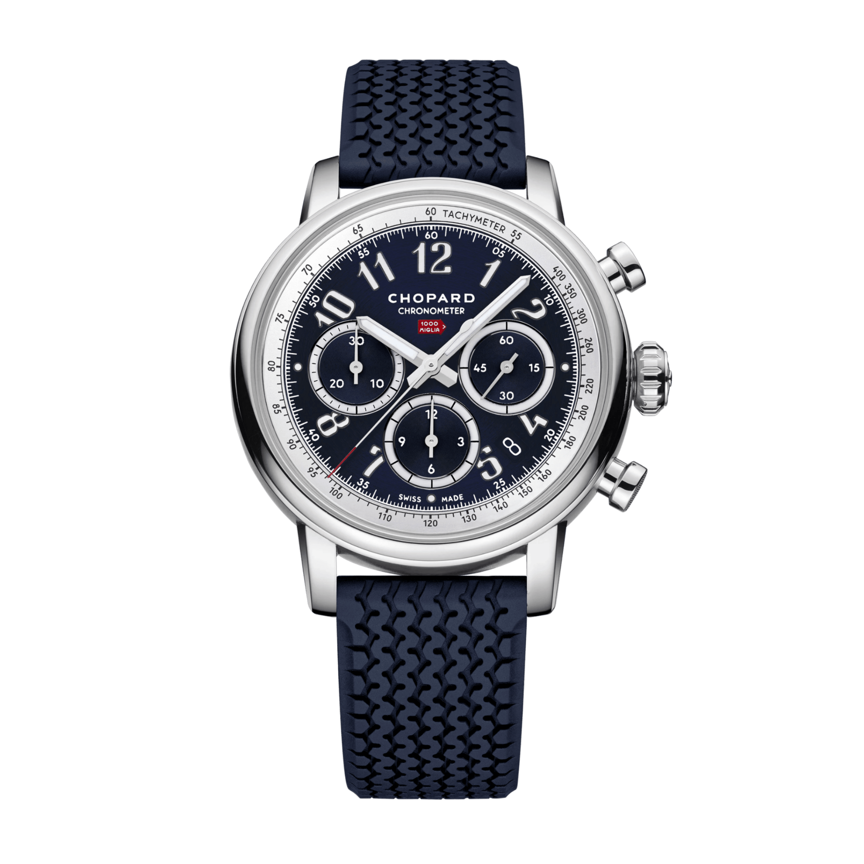 シゲマル① Chopard Mille Miglia Classic Chronograph JX7 Steel Blue Dial 40mm