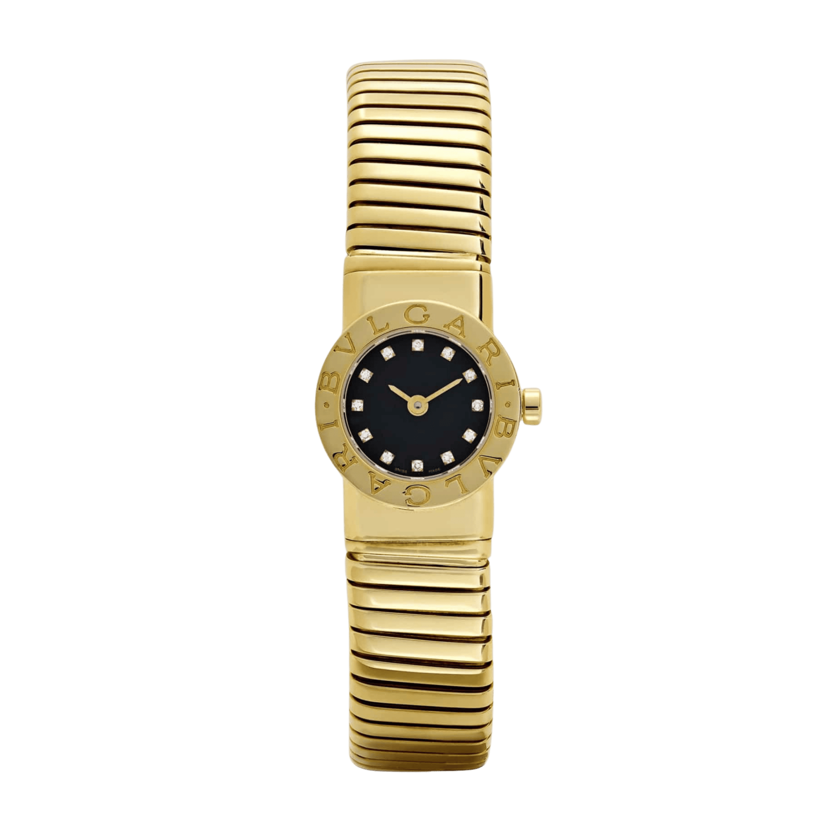 Tubogas Yellow Gold Black Dial 19mm Product Image