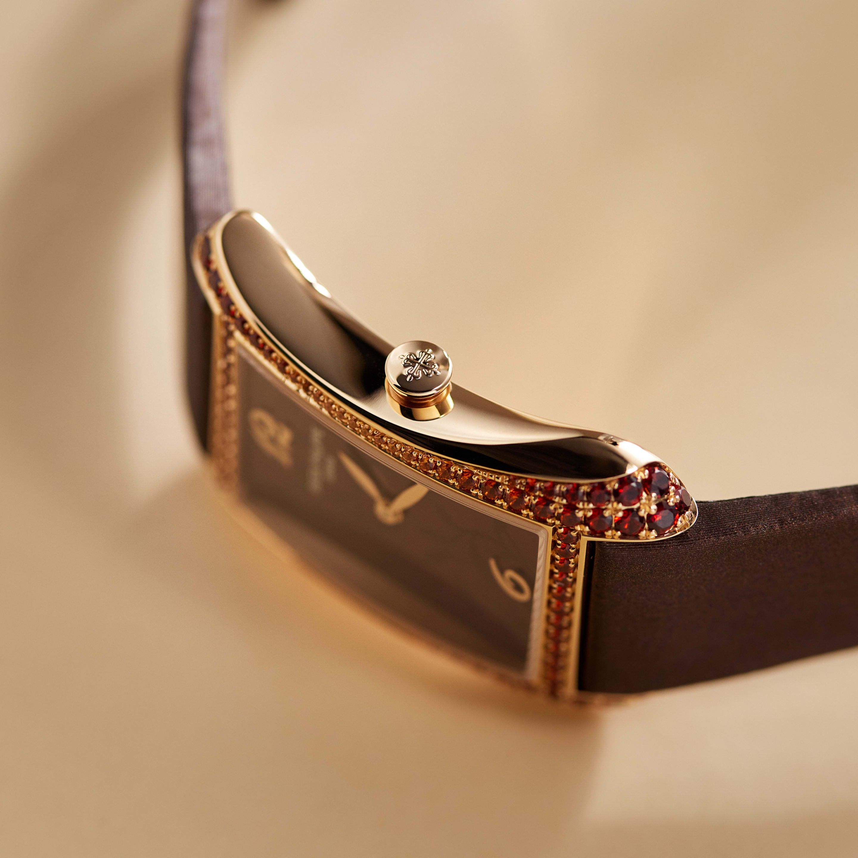 Gondolo Serata Spessartites Rose Gold Brown Dial 28mm Product Image