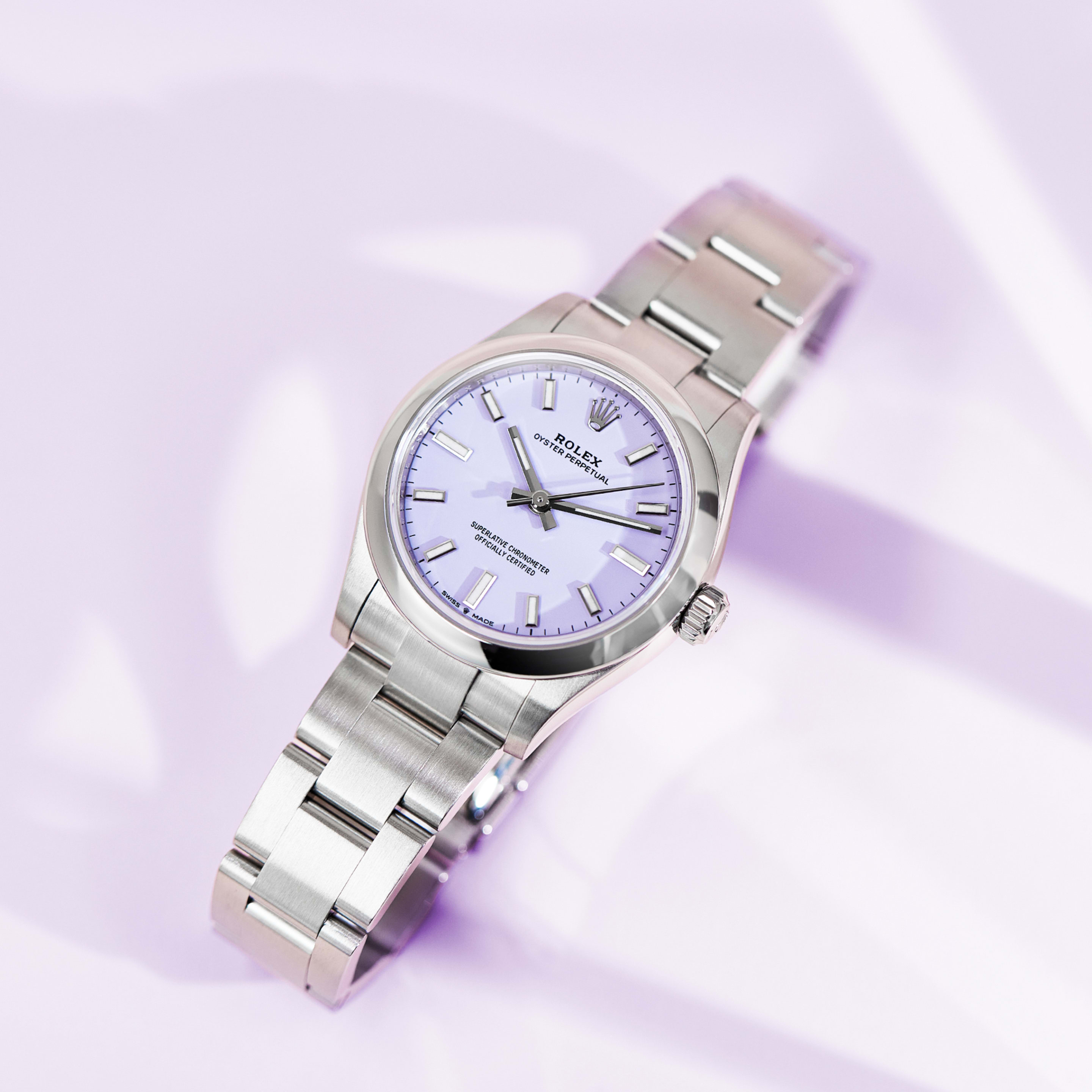 Rolex Oyster Perpetual Steel Lavender Dial 31mm 277200-0014 - Make