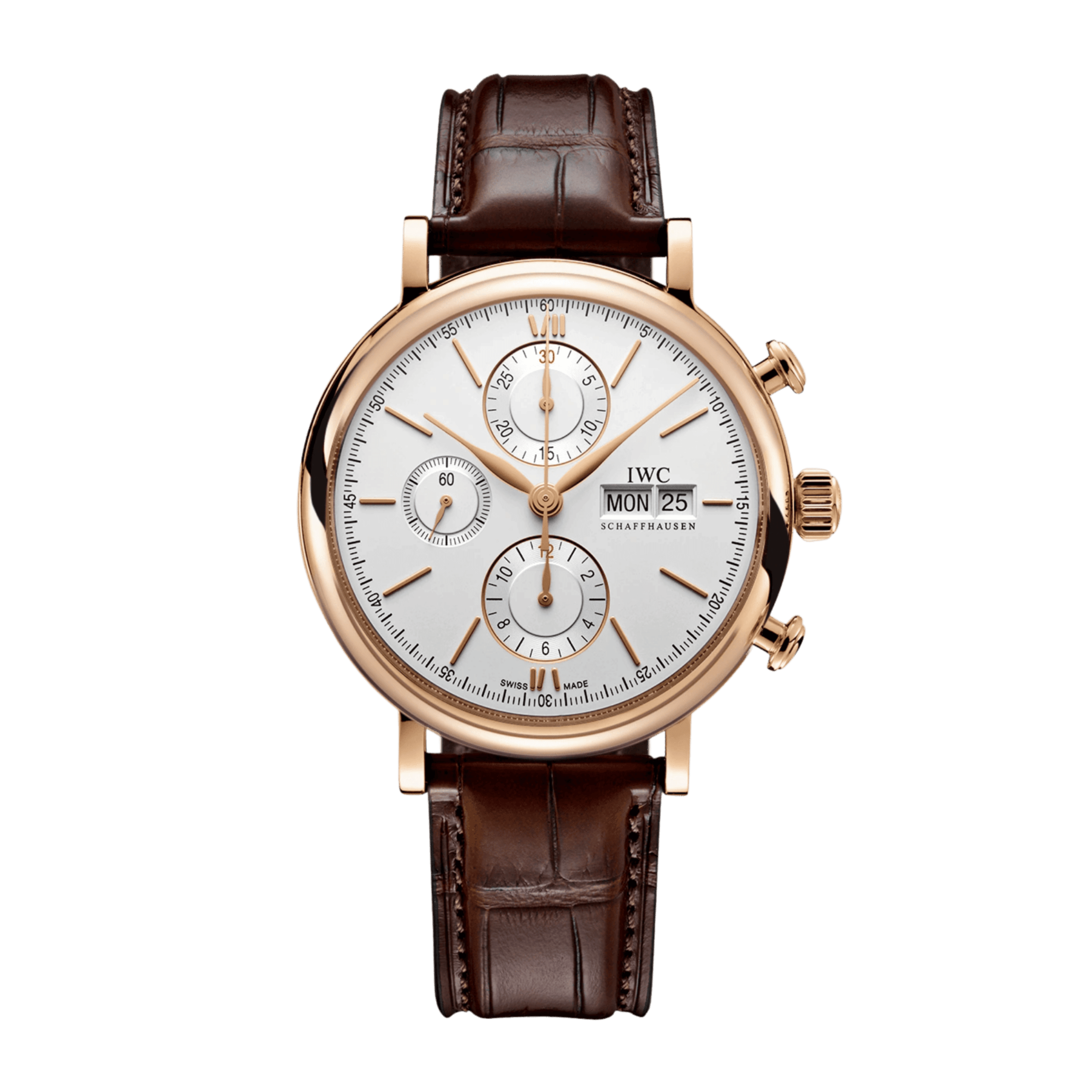 Portofino Chronograph Rose Gold Silver Dial 42mm Product Image