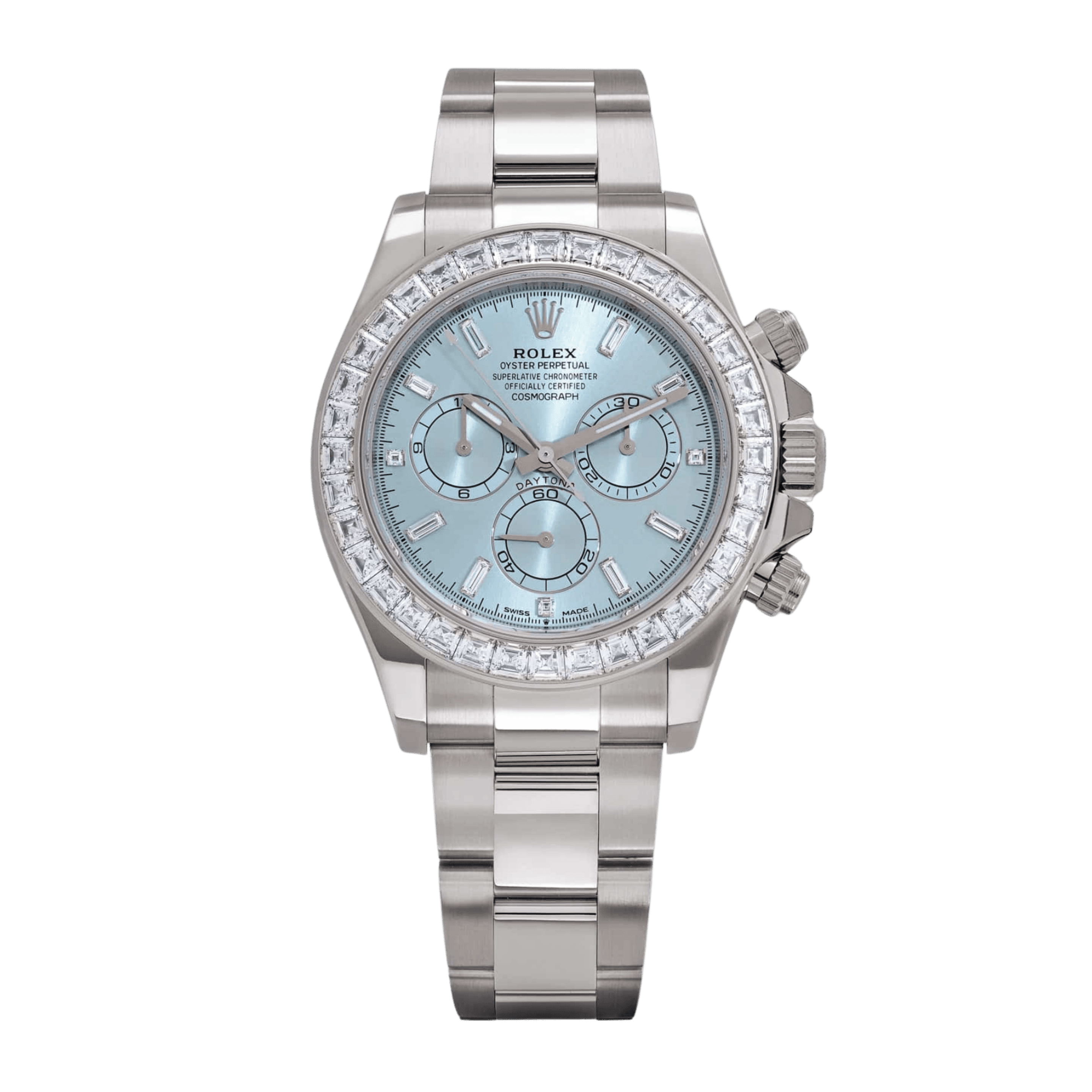 Rolex Daytona Platinum Diamond Ice Blue Dial 40mm 126576TBR-0001