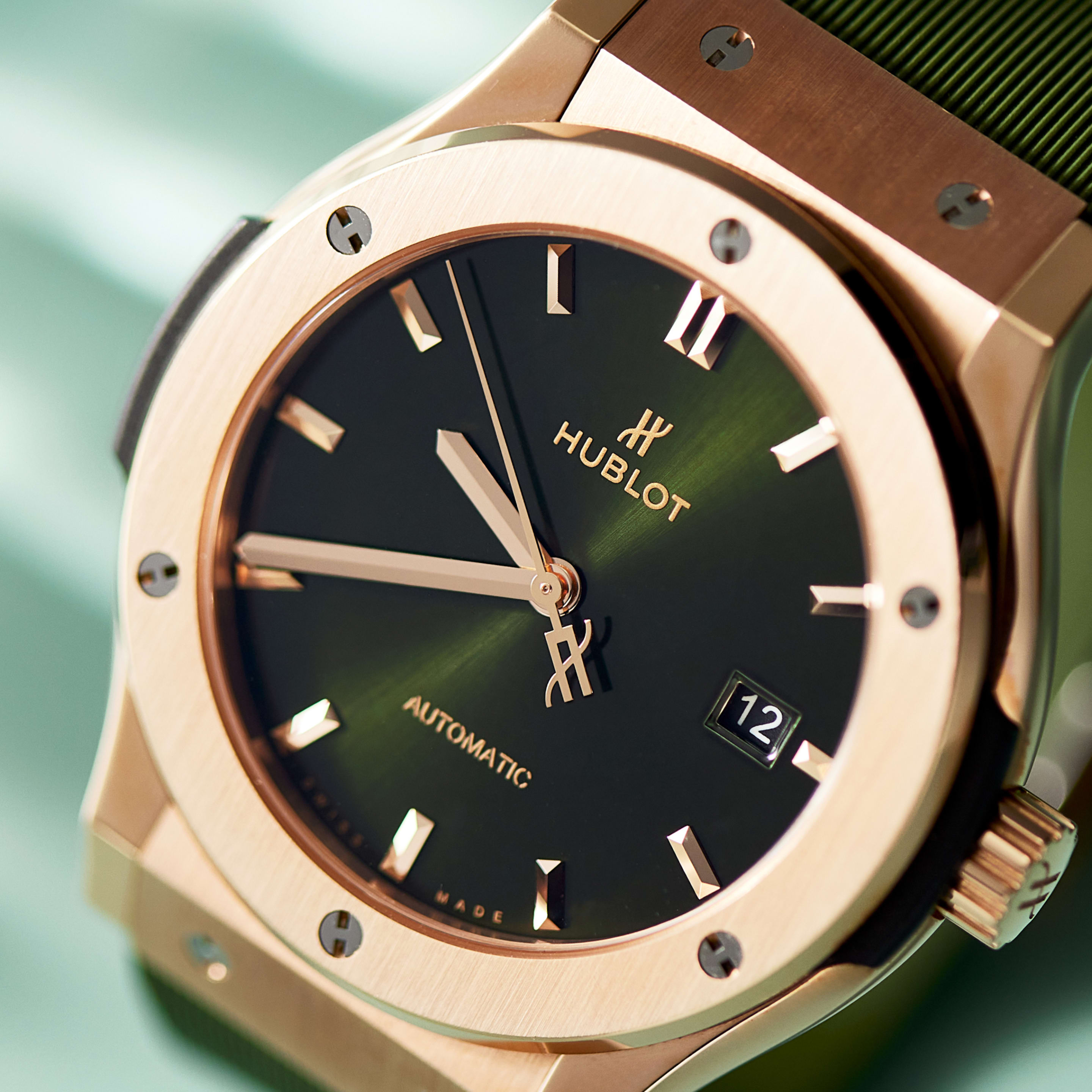 Classic Fusion Rose Gold Green Dial 42mm Product Image