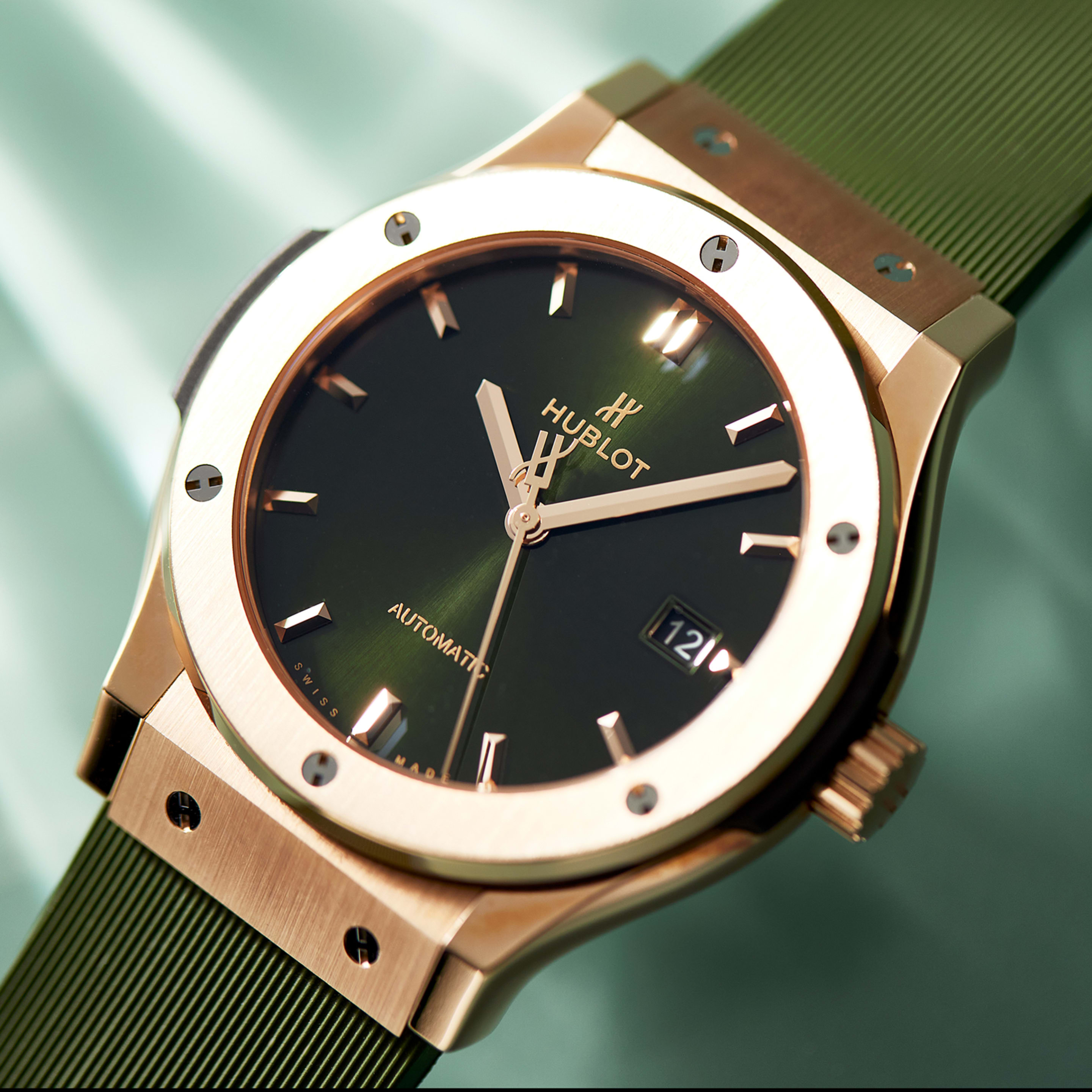 Classic Fusion Rose Gold Green Dial 42mm Product Image