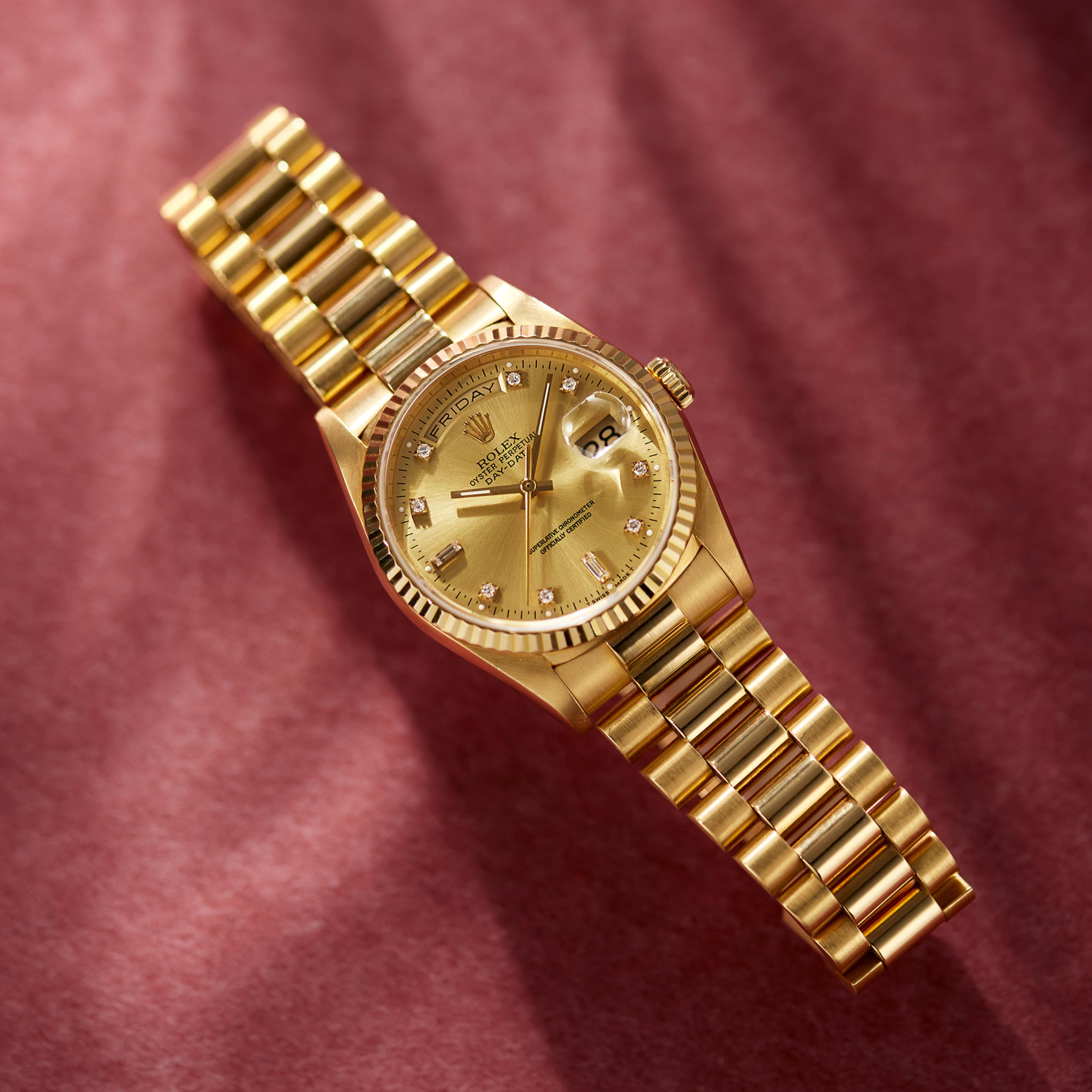 Vintage Day-Date Yellow Gold Champagne Dial 36mm Product Image