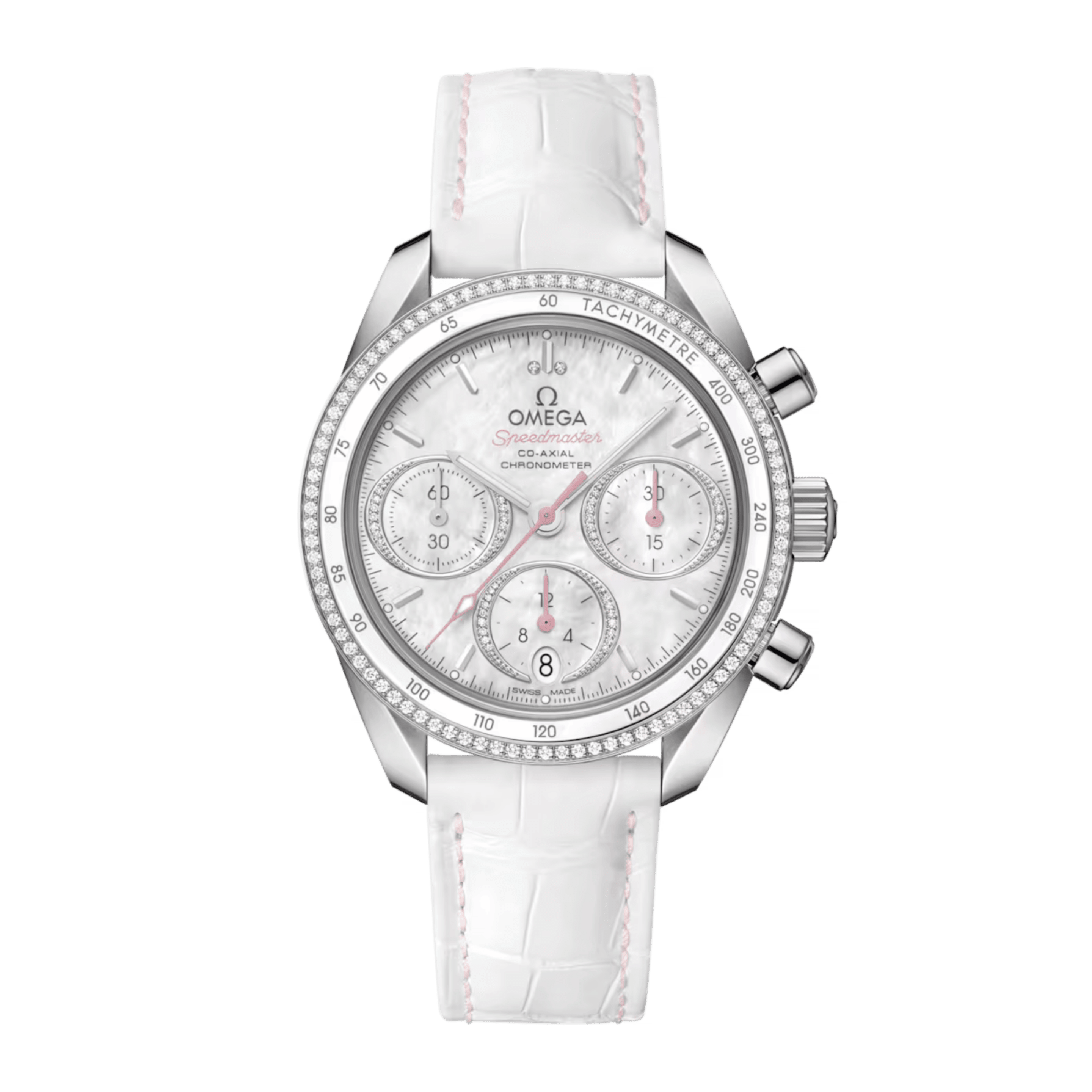 Speedmaster Steel Diamond Mother of Pearl Dial 38mm Product Image