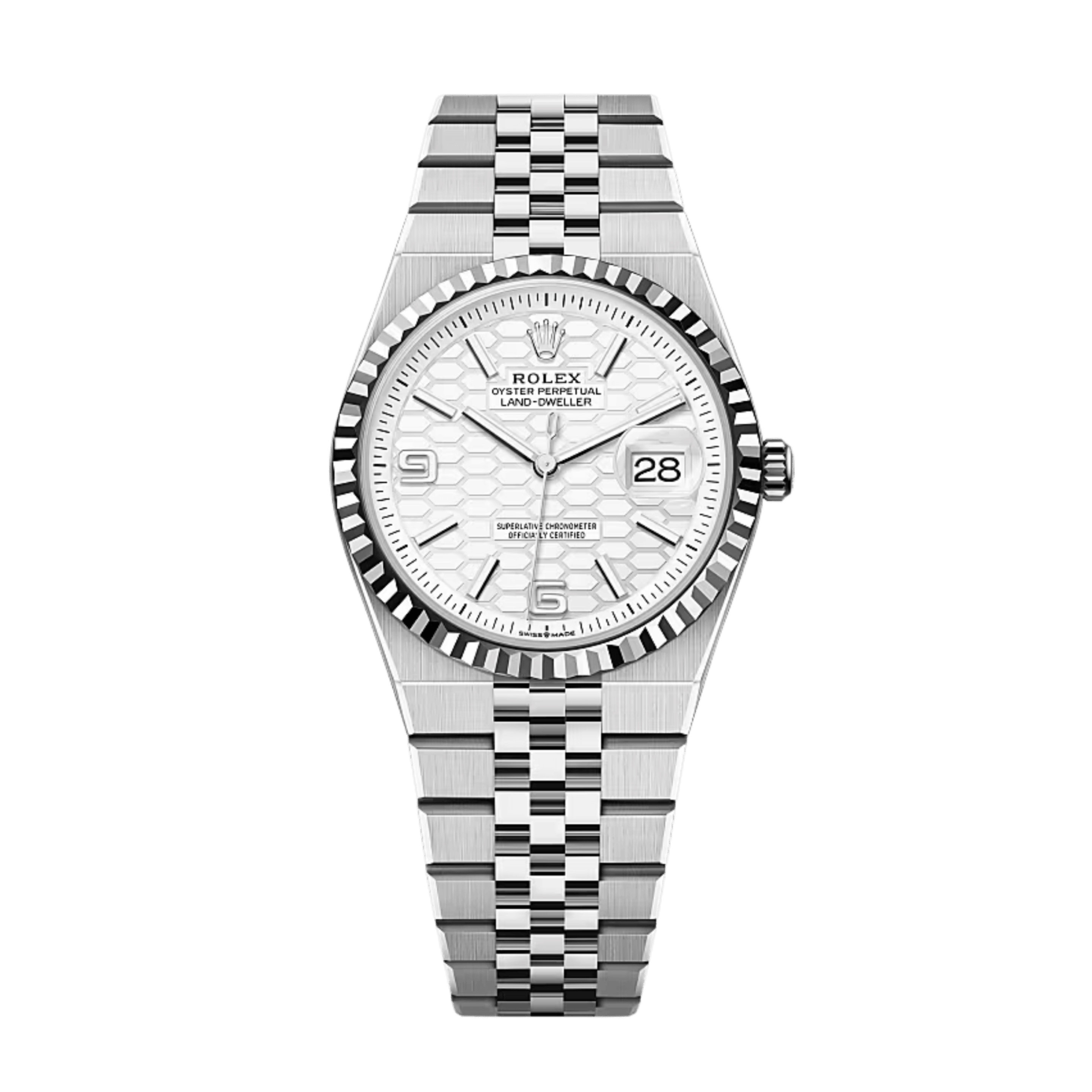 Land-Dweller Steel Jubilee White Dial 36mm Product Image